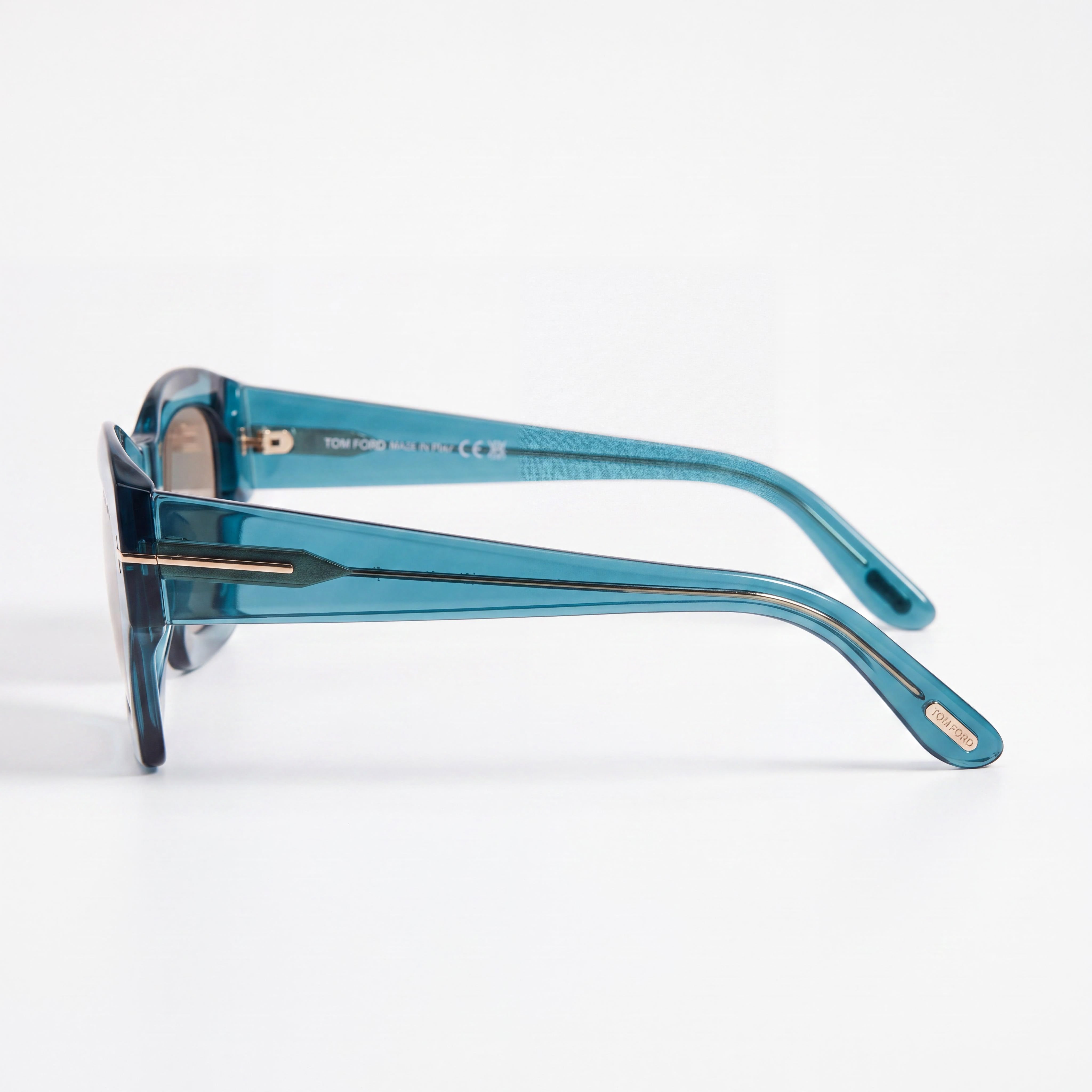 Tom Ford Ft1083 Women's Multi-Coloured Stainless Steel UV Protection Sunglasses with Grey Lenses 52-22-140, Photo 2