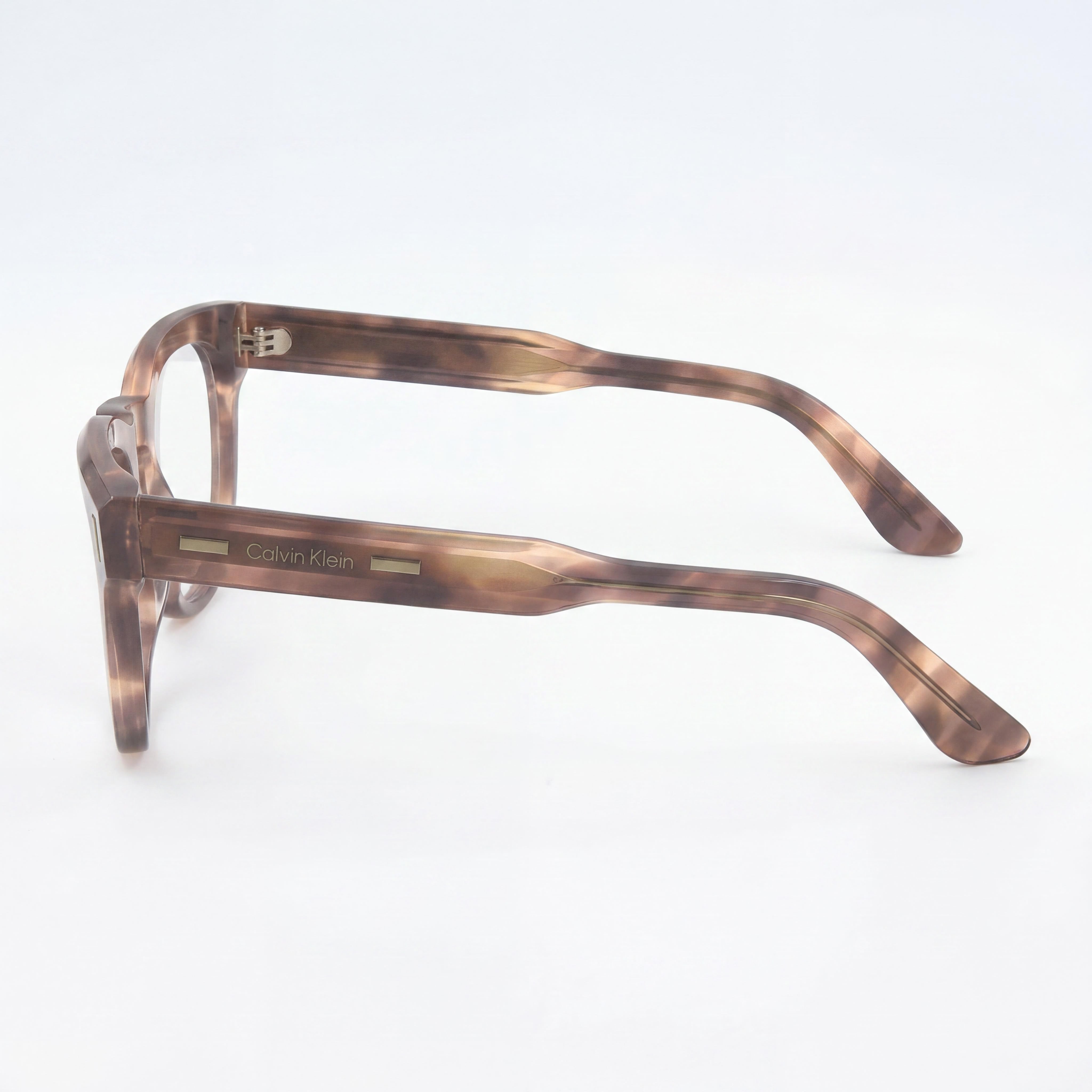 Gafas de acetato unisex Calvin Klein Ck23542, montura Havana color nude, lentes de policarbonato no polarizado, 49 mm, Photo 2