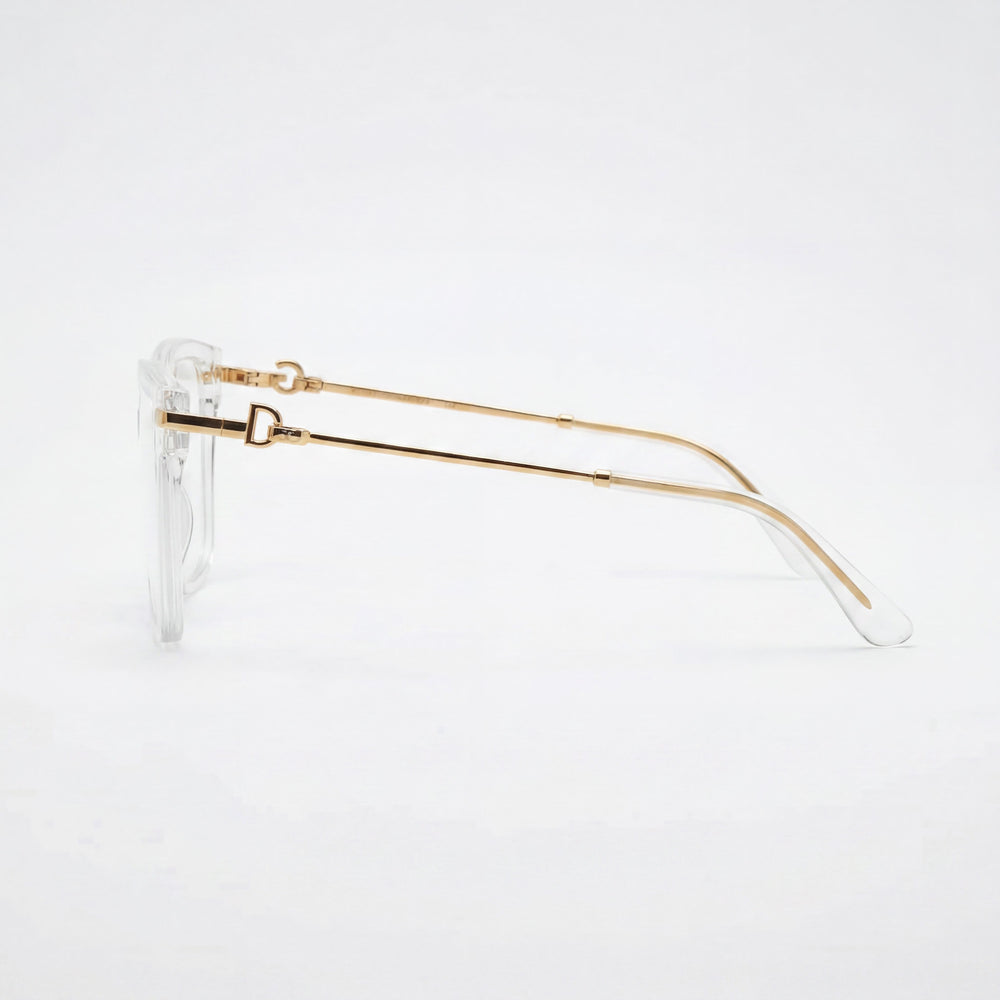 Gafas Dolce & Gabbana Dg3397 para mujer con montura de acetato transparente y lentes claras, talla 56 mm