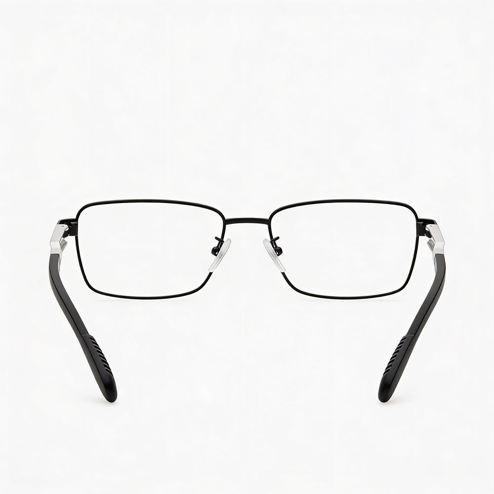 Gafas Adidas Sp5025 para hombre con montura de metal negro mate y lentes de policarbonato transparente de 55 mm