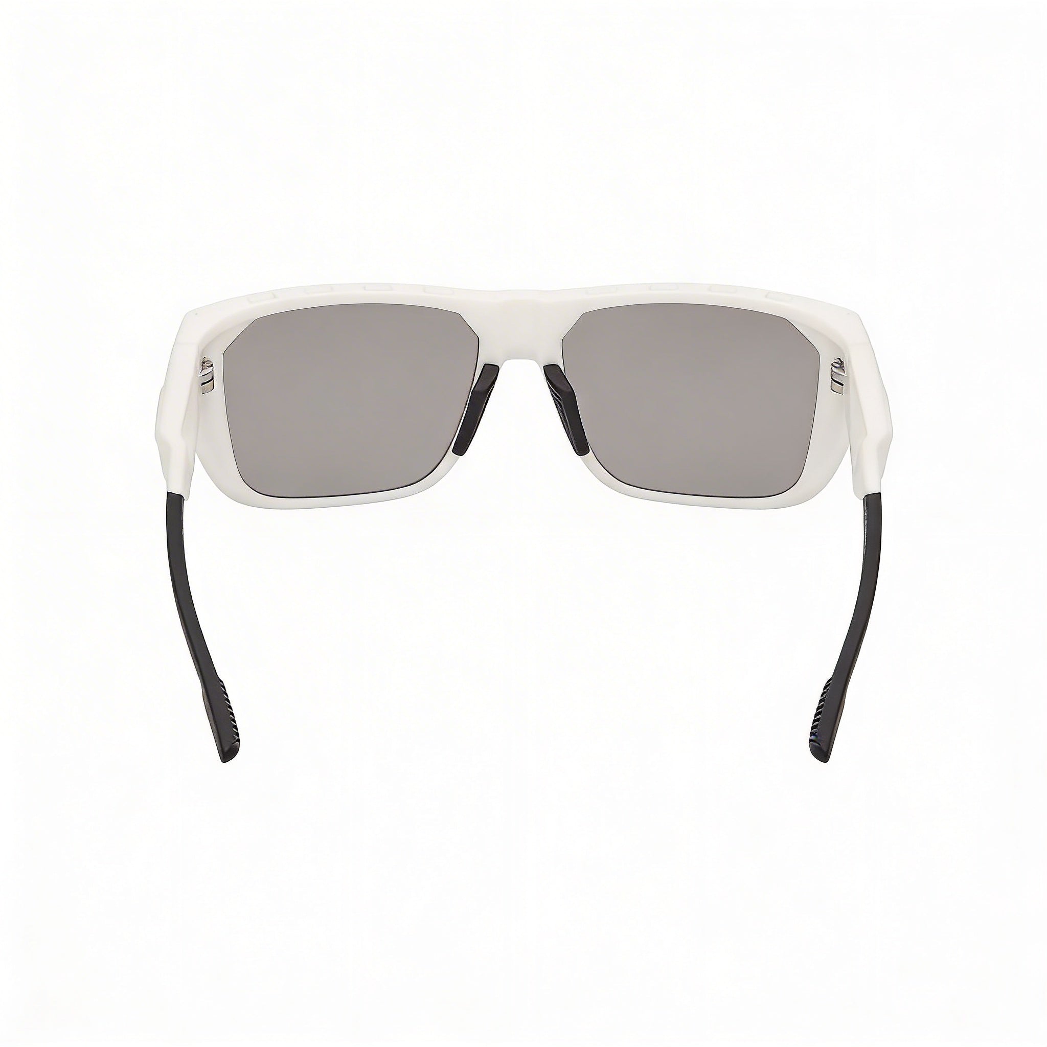 Gafas de sol Adidas contemporáneas, armazón de plástico blanco mate, lentes de espejo ahumado, unisex, protección UV, 57 mm, Photo 3