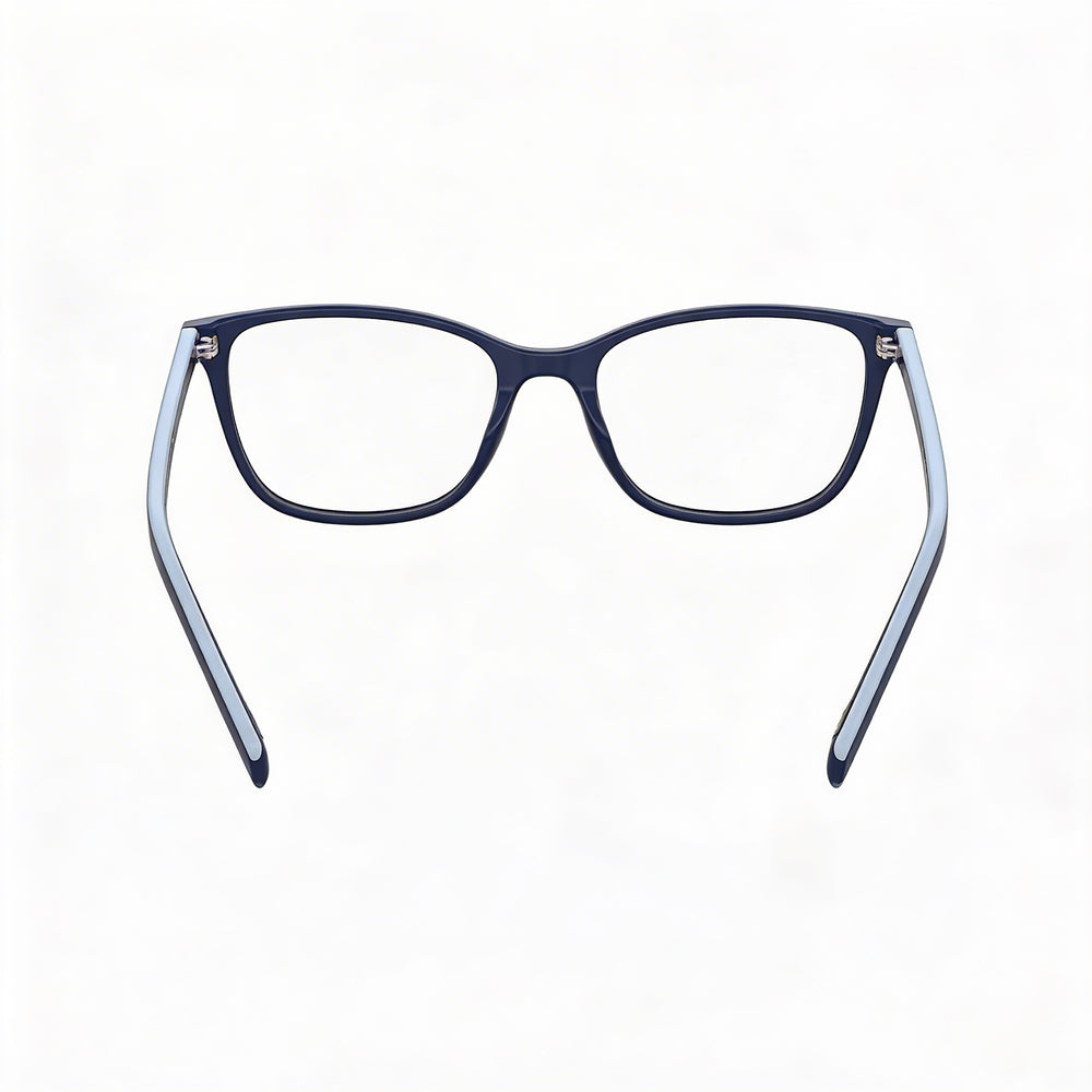 Levi's Lv 1032 - Montura de gafas graduadas de plástico azul para mujer con logotipo exclusivo, talla 49-16-145