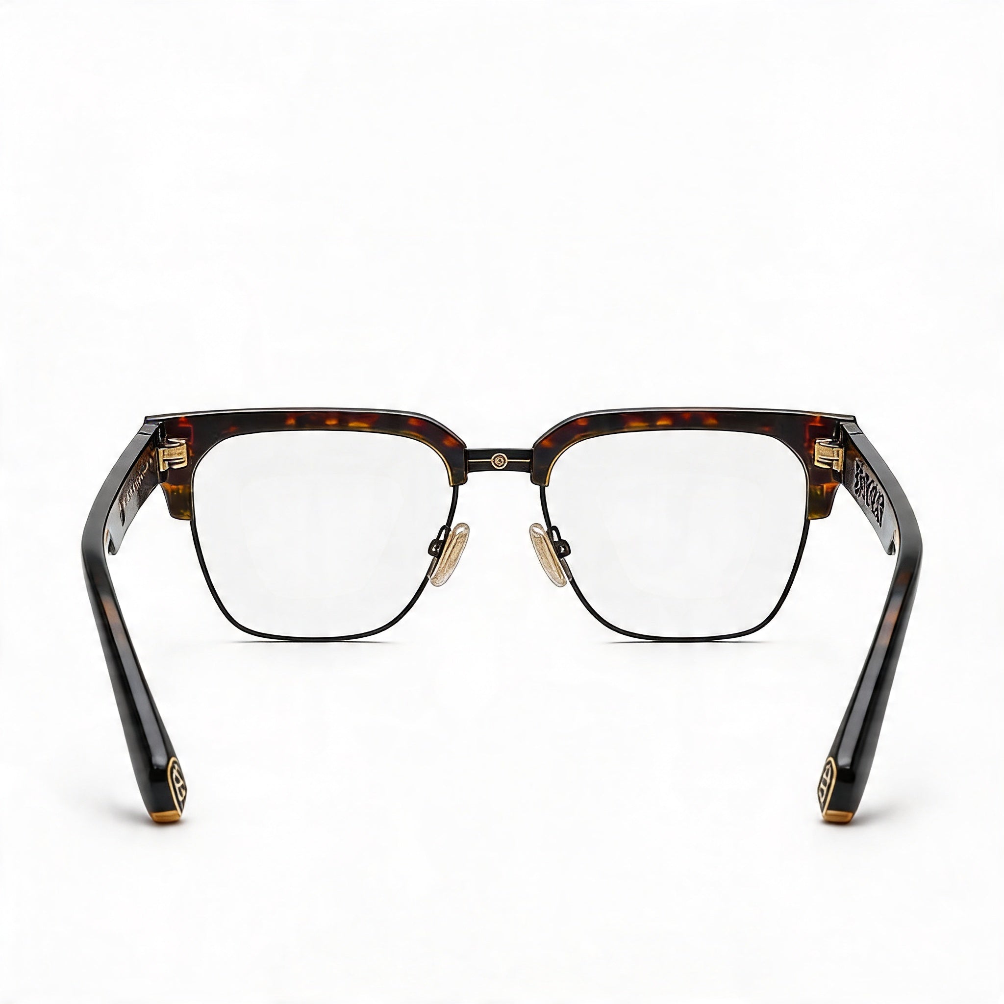 Gafas Ópticas Philipp Plein Vpp113m para Hombre, Negro Mate con Lentes Plásticas y un Ancho de Lente de 53mm, Photo 4