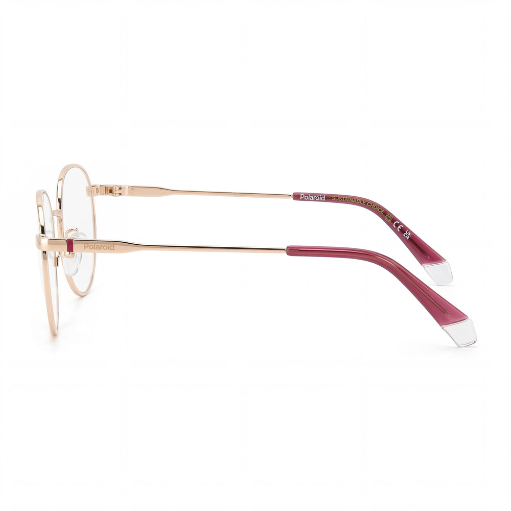 Polaroid Casual Men's Gold Copper ECO METAL Frame Plastic Lens Non Polarized Sunglasses 49-20-145mm