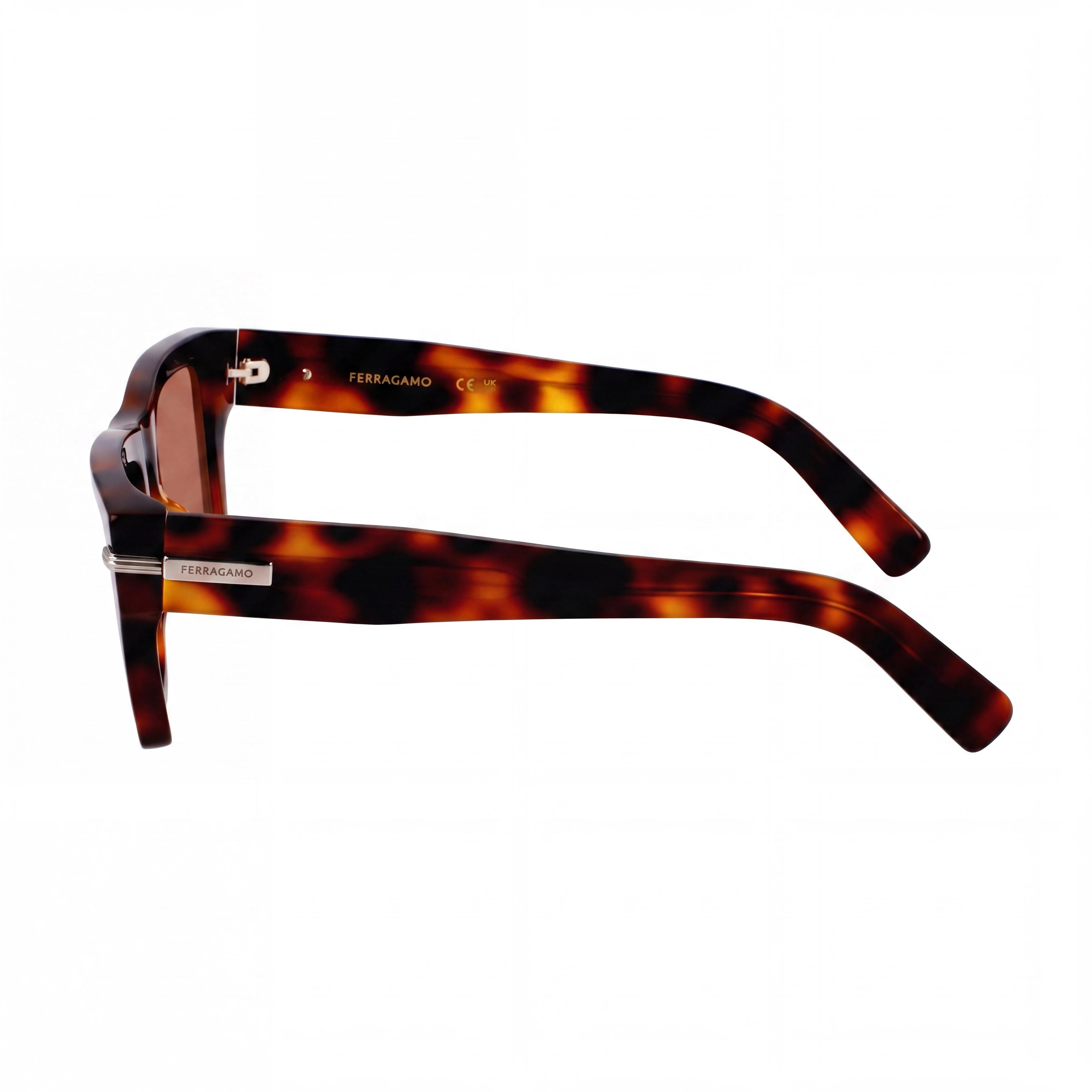 Gafas de sol Ferragamo Sf2033s para mujer con montura de acetato carey y lentes no graduadas de 53 mm, Photo 3