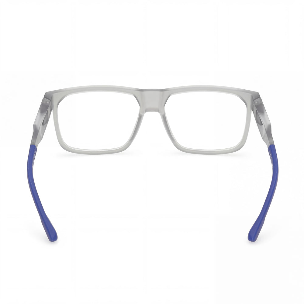 Gafas adidas Navigator para hombre con montura de plástico gris y lentes grises, 57 mm de ancho de lente, 15 mm de puente, 145 mm de patillas