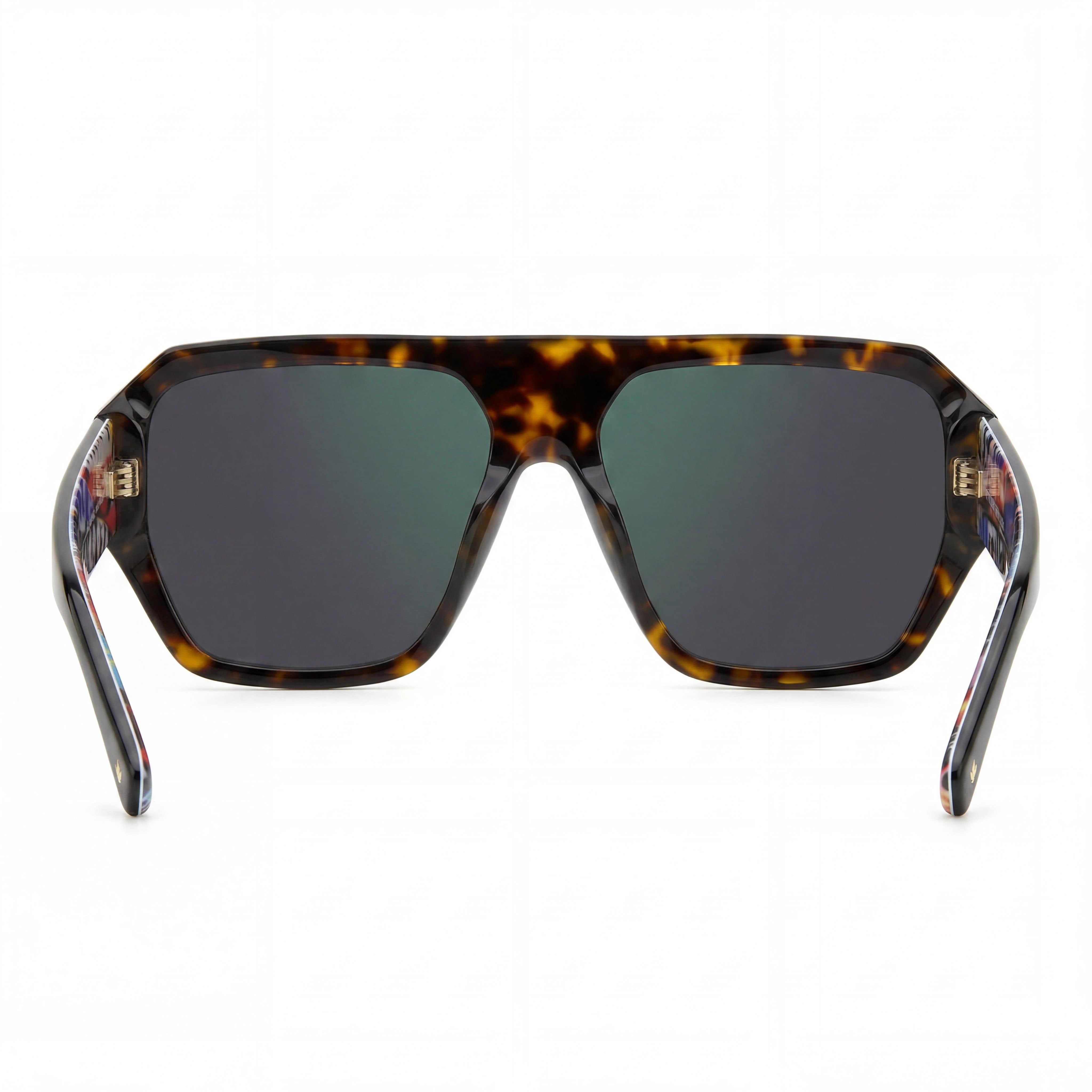 DSQUARED2 Gafas de sol informales para hombre con montura de acetato con patrón Havana, no polarizadas, 100% protección UV, 58 mm, Photo 4