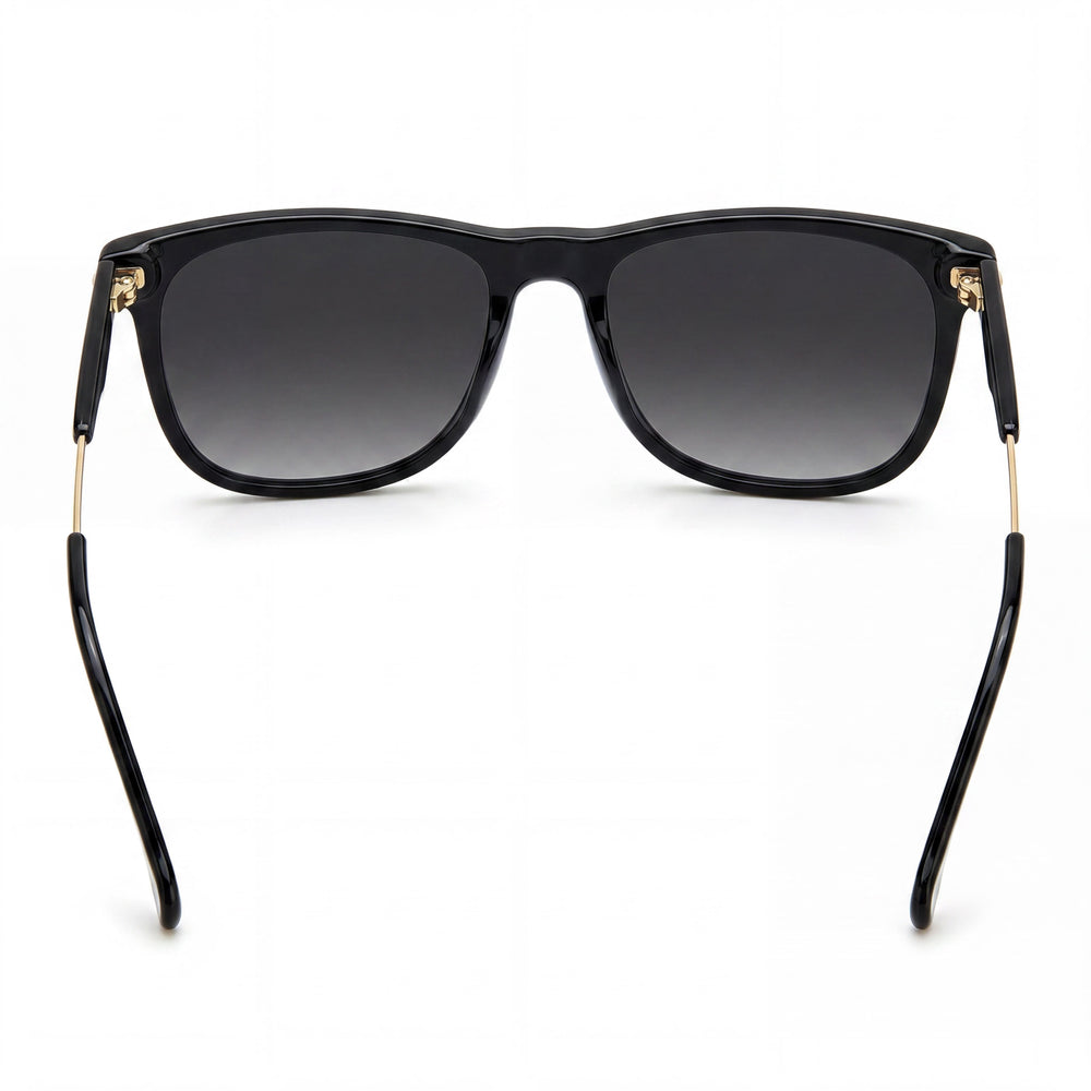 Gafas de sol unisex Carrera 276/S, color negro, gris oscuro sombreado, poliamida, con protección UV, color negro dorado, gris sombreado, 55 mm