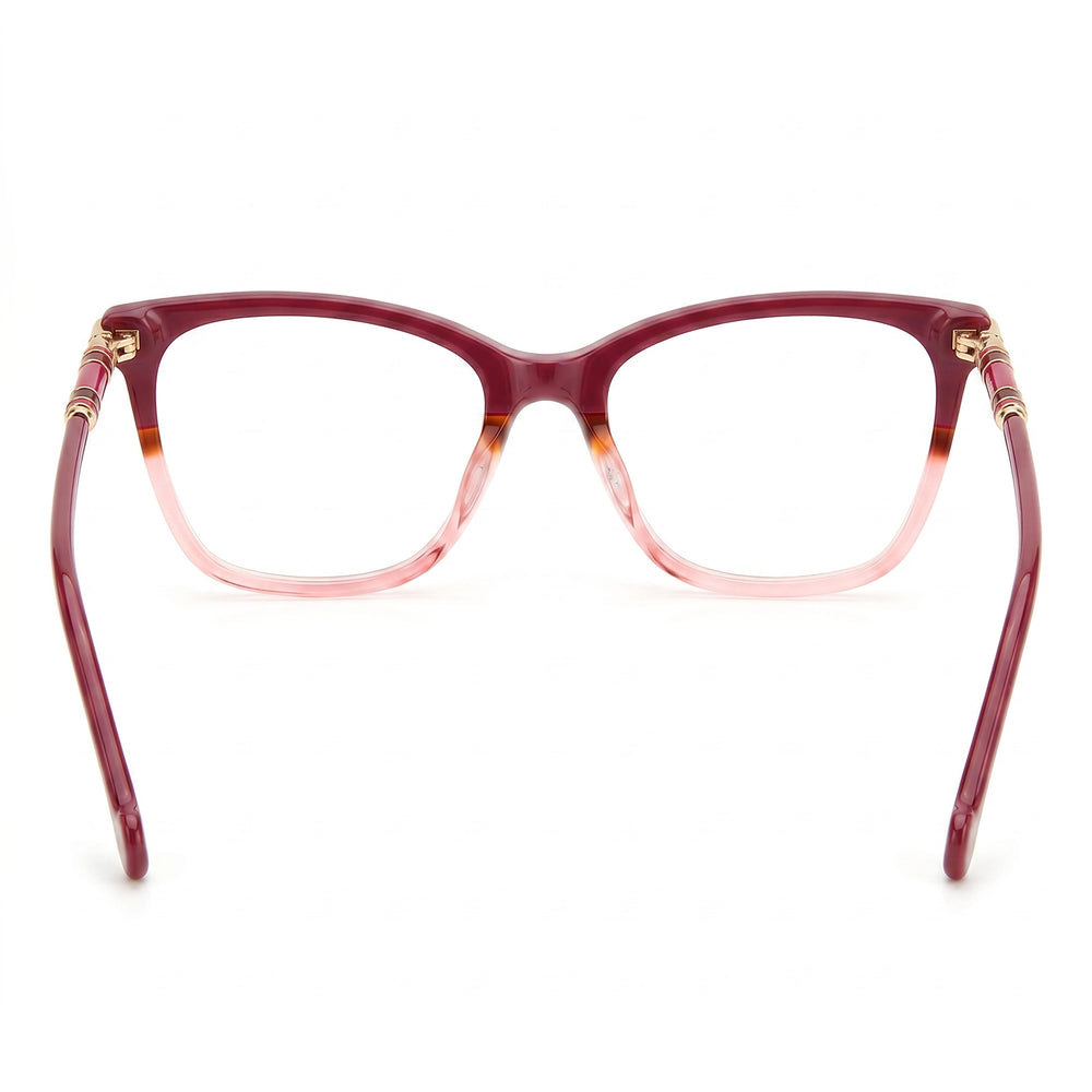 Carolina Herrera Modern Women's Cat Eye Acetate Frame Optical Eyeglasses Cherry Havana 53mm