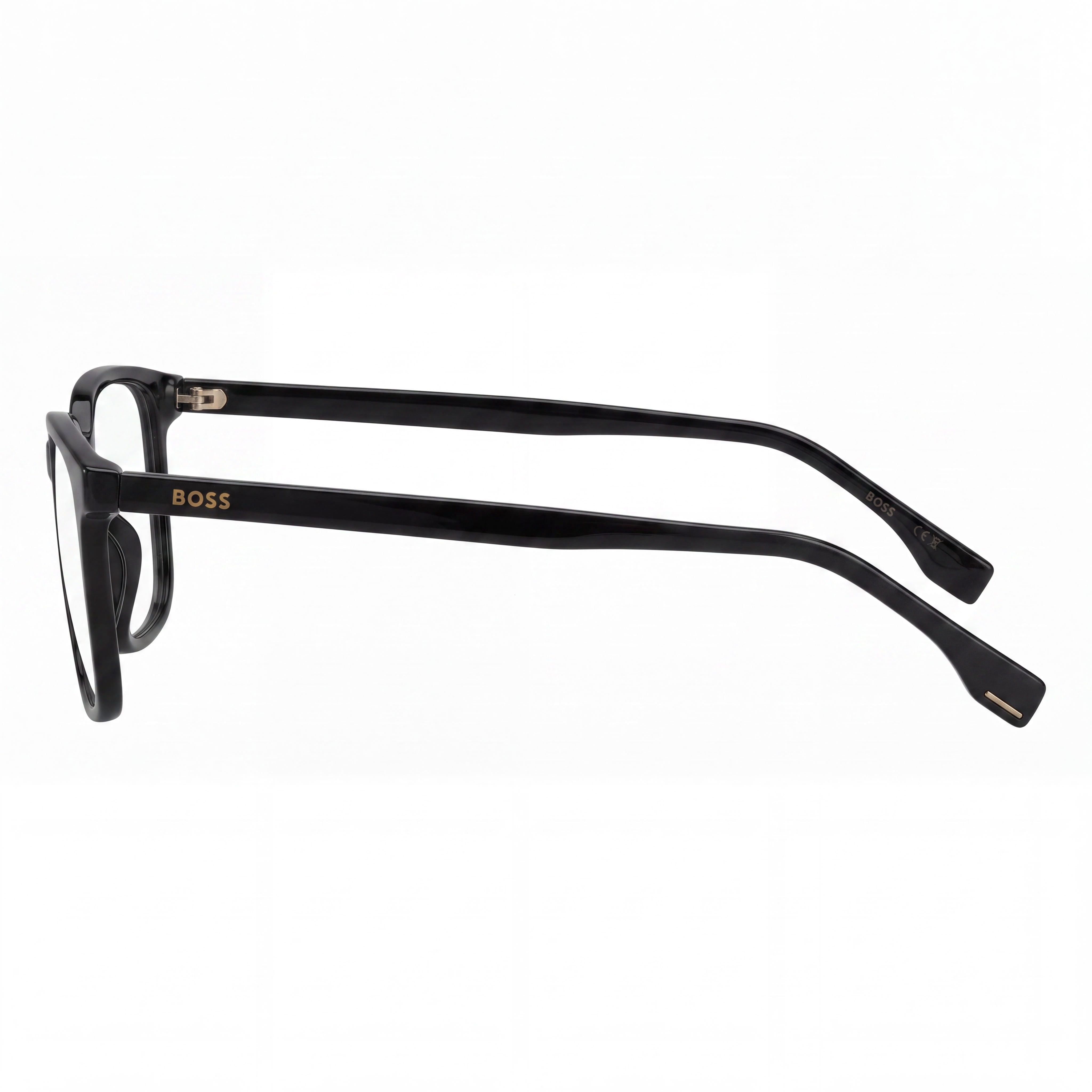 Hugo Boss Modern Women's Black ECO CELLULOSE P.INJ Frame Optical Eyeglasses, Lens 53mm Bridge 18mm Temple 150mm, Photo 2