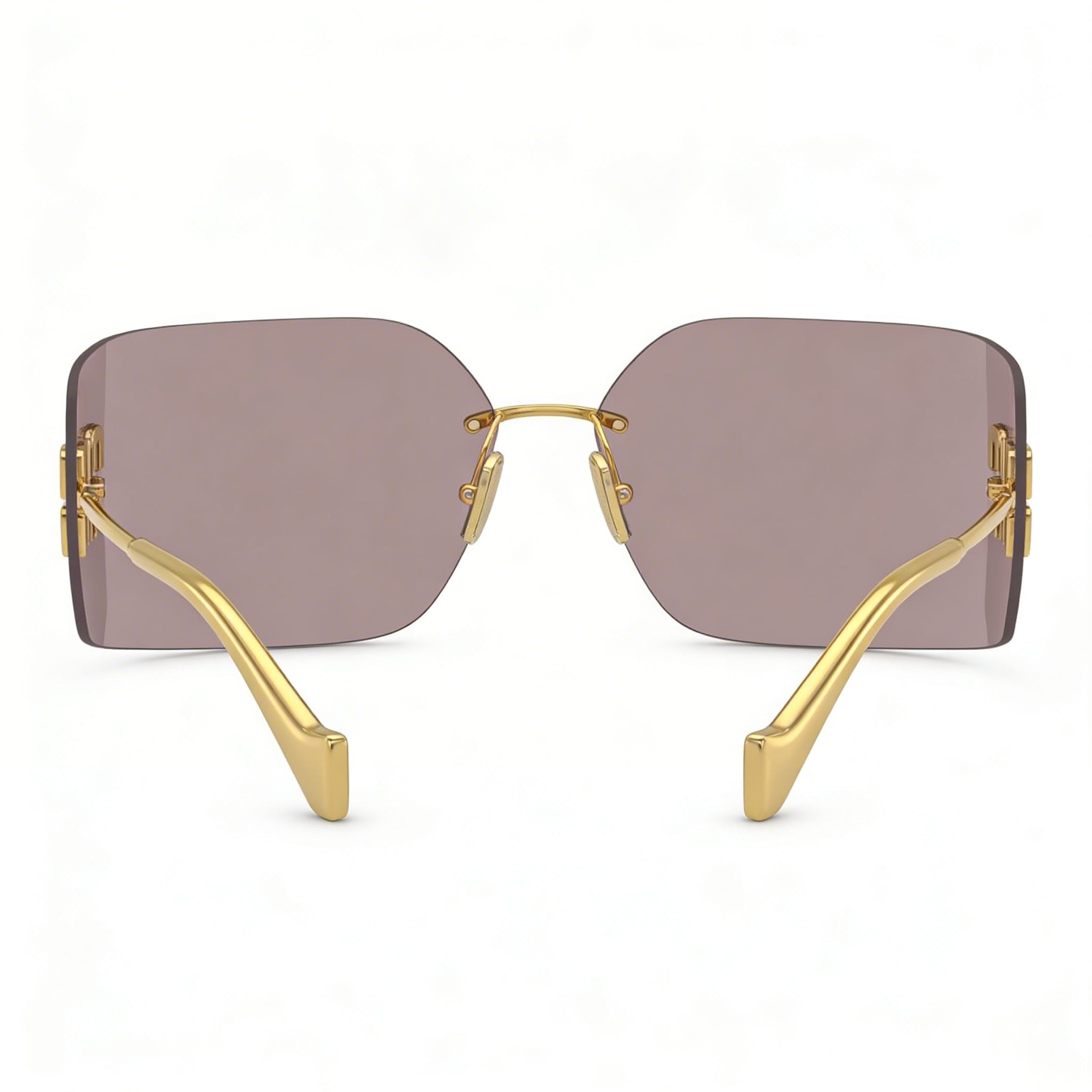 Miu Miu Women's Sports Style Multi-Coloured Metal Frame UV Protection Sunglasses with Polycarbonate Lenses, Photo 4