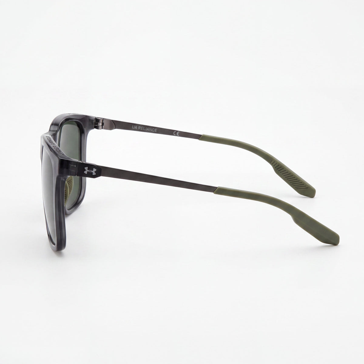 Gafas de sol Under Armour UA Reliance para hombre, color rutenio oscuro mate y lentes verdes con protección UV 56-18-145, Photo 3