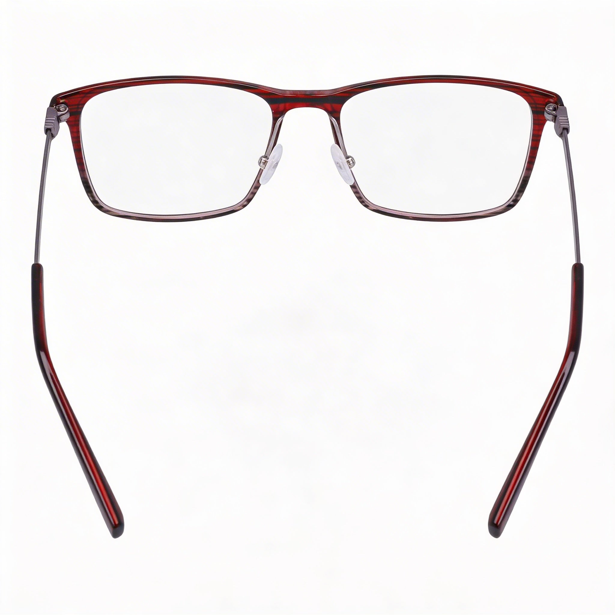 Flexon EP8011 Unisex Eyewear with Metal Frame and Lenses in Burgundy Grey , Size 53mm, Photo 3
