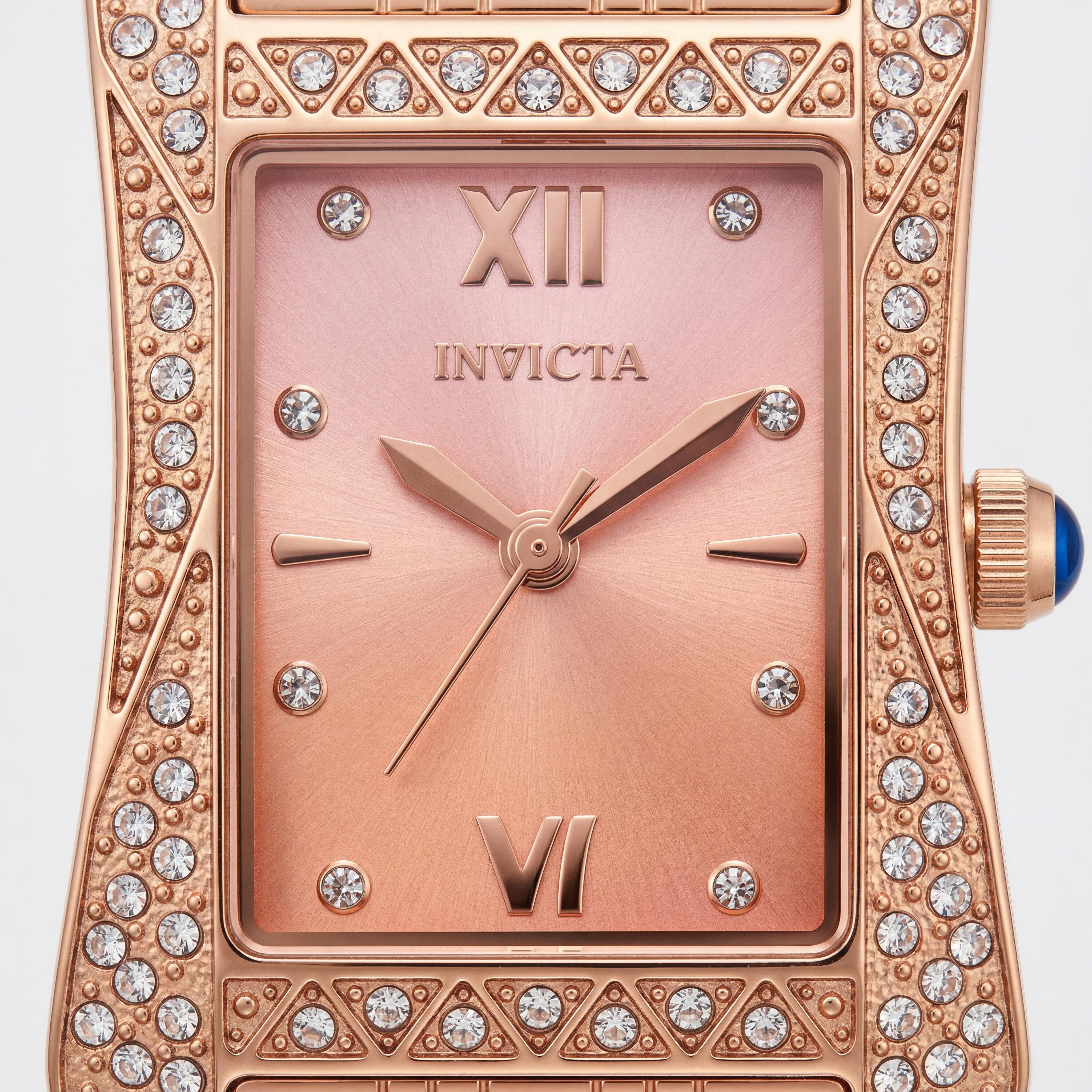 Invicta Wildflower 69284 Women's Rose-gold Stainless Steel 26mm Pink Dial Quartz Watch, Photo 2