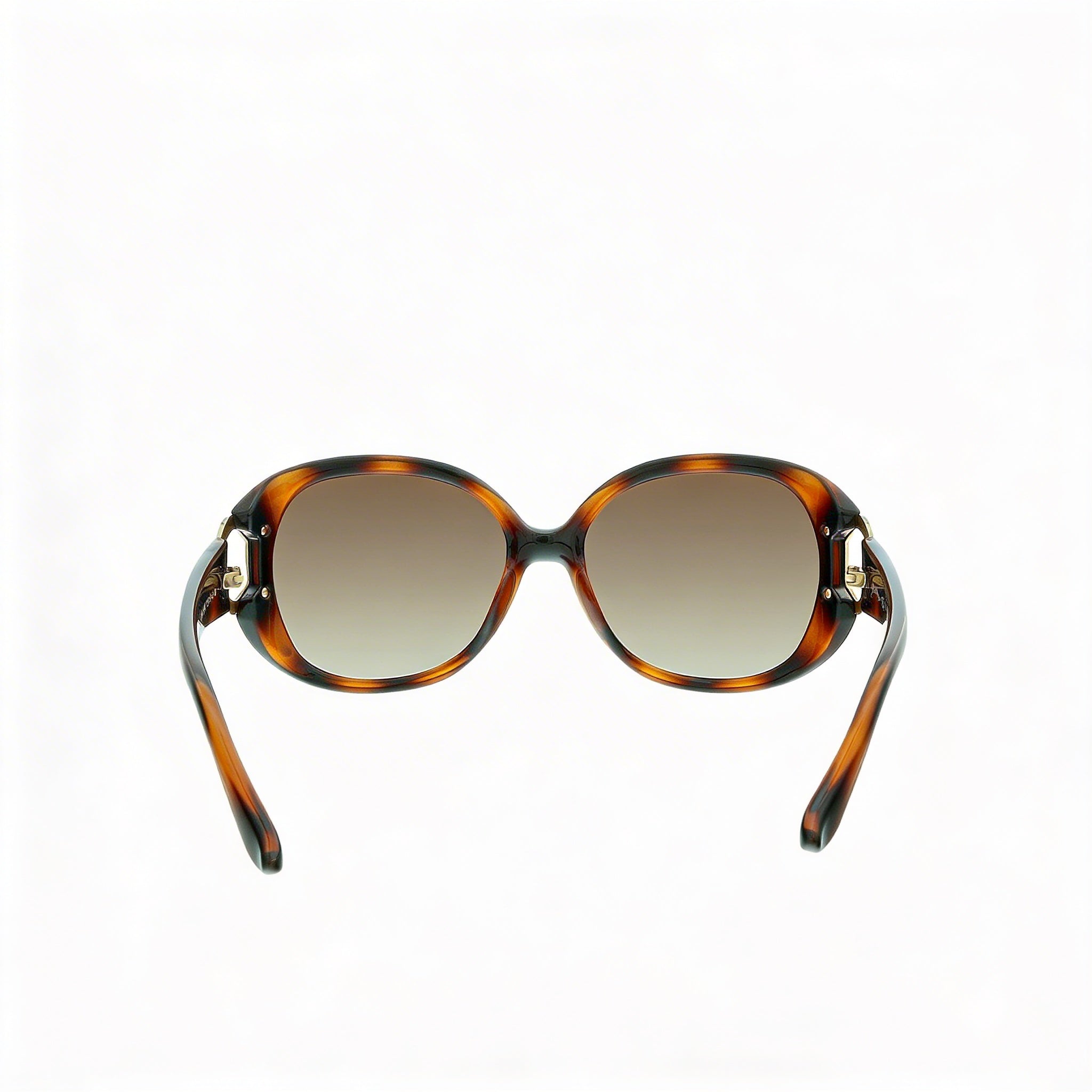 Ferragamo Women's Sf668s Brown Plastic Frame Sunglasses with Brown Gradient UV Protected Lenses 57mm, Photo 4