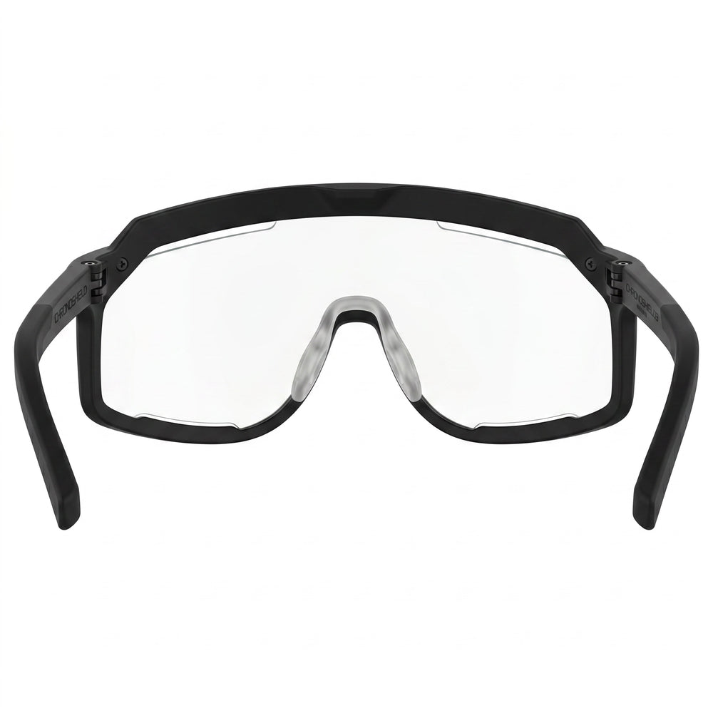 bollé The One Road Premium Unisex White Circles Thermoplastic Polyurethane Visor Phantom Clear Green Photochromic 143