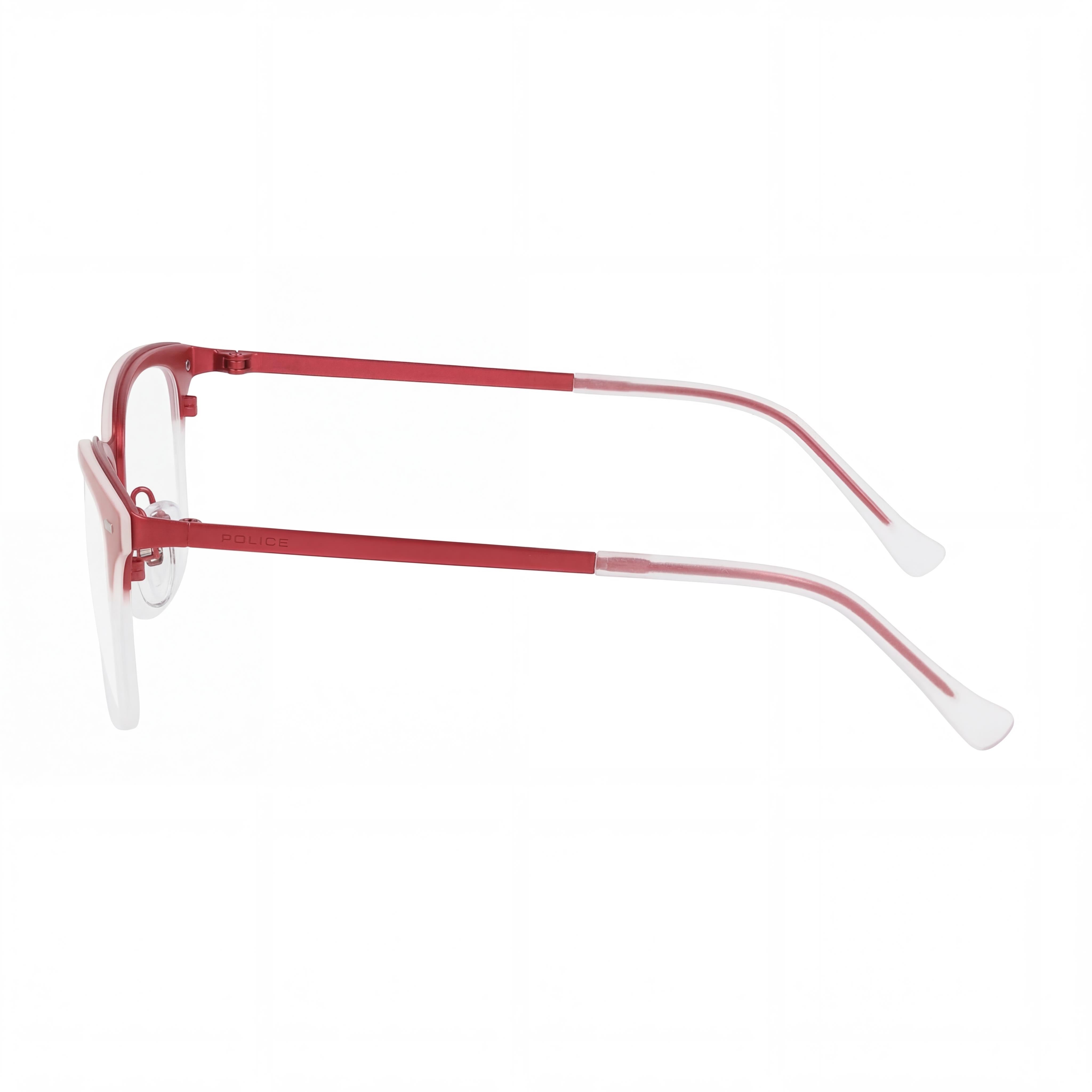 Gafas Police Modern para mujer, color rojo mate, con inyección de metal y lentes semimate en rojo, de 51 mm, Photo 2
