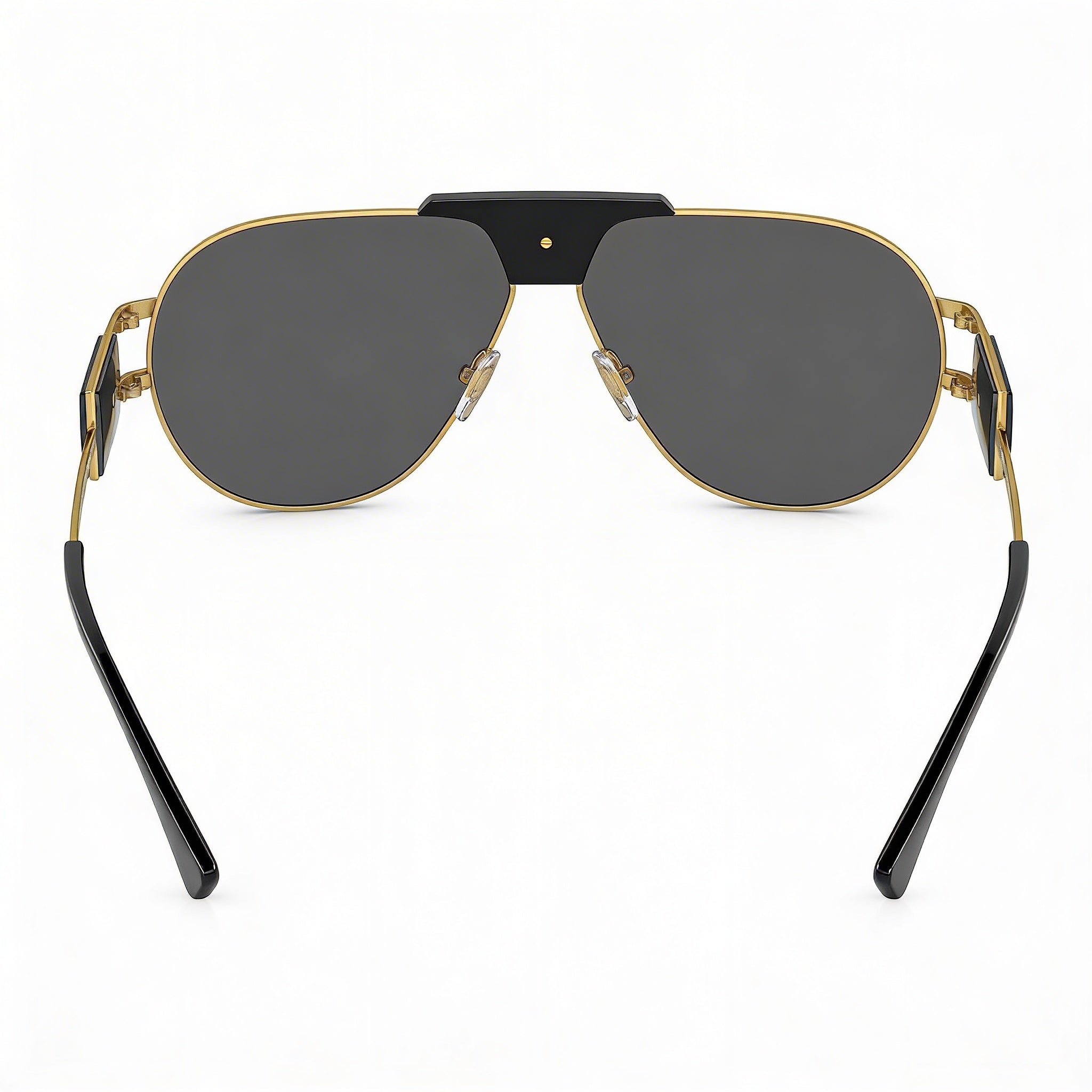 Gafas de sol unisex Versace Contemporary con montura de metal multicolor y protección UV, lente gris, 63 mm, Photo 3