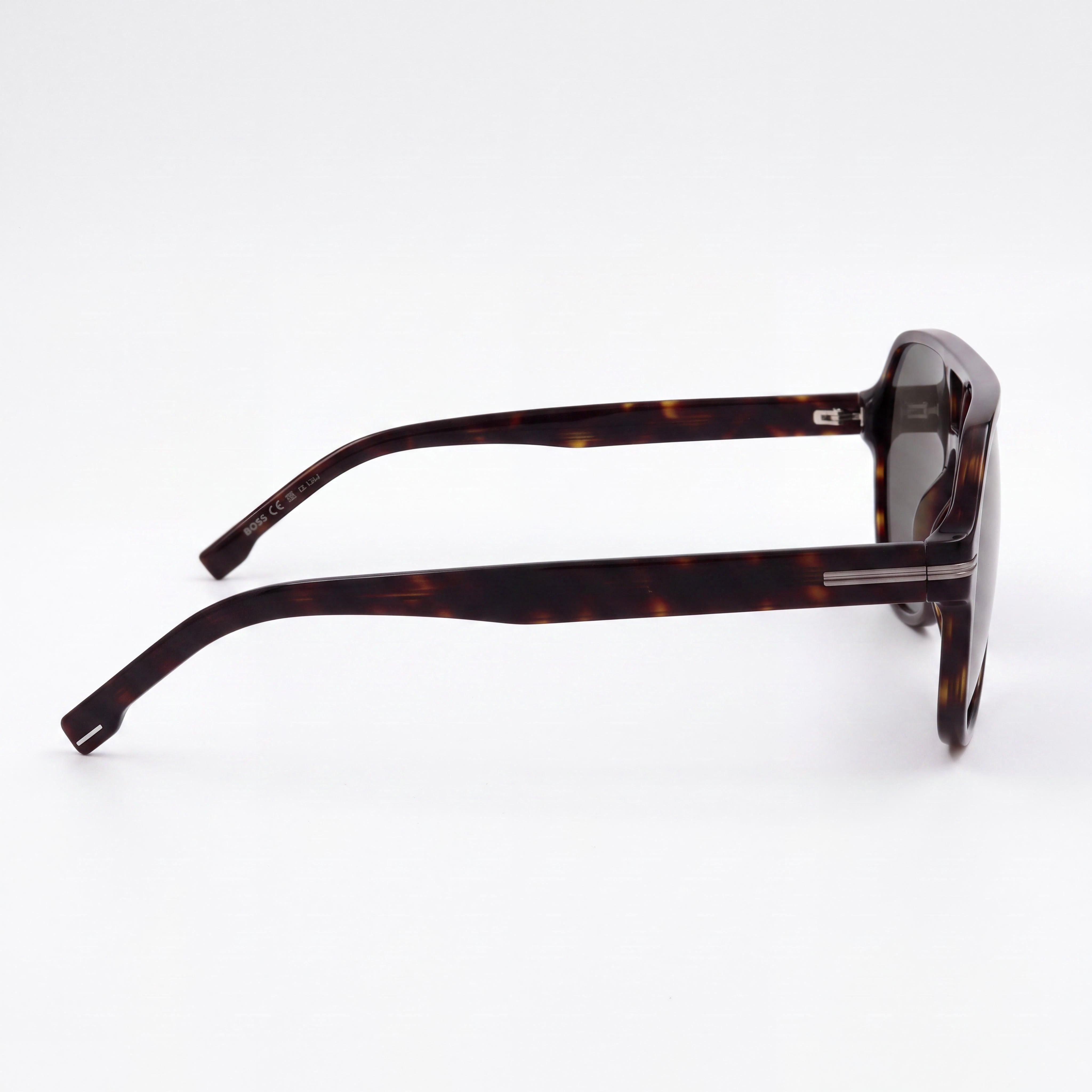 Hugo Boss 086/Ir Unisex Havana ECO ACETATE Polycarbonate Lens Sunglasses, 100% UVA & UVB Protection, Photo 3