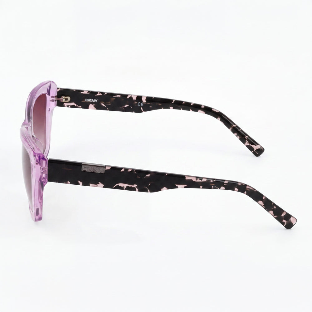 Gafas de sol DKNY para hombre DK554S de acetato lila con cristales modernos, lentes rojas de doble degradado no polarizadas, protección UV 400, 54 mm