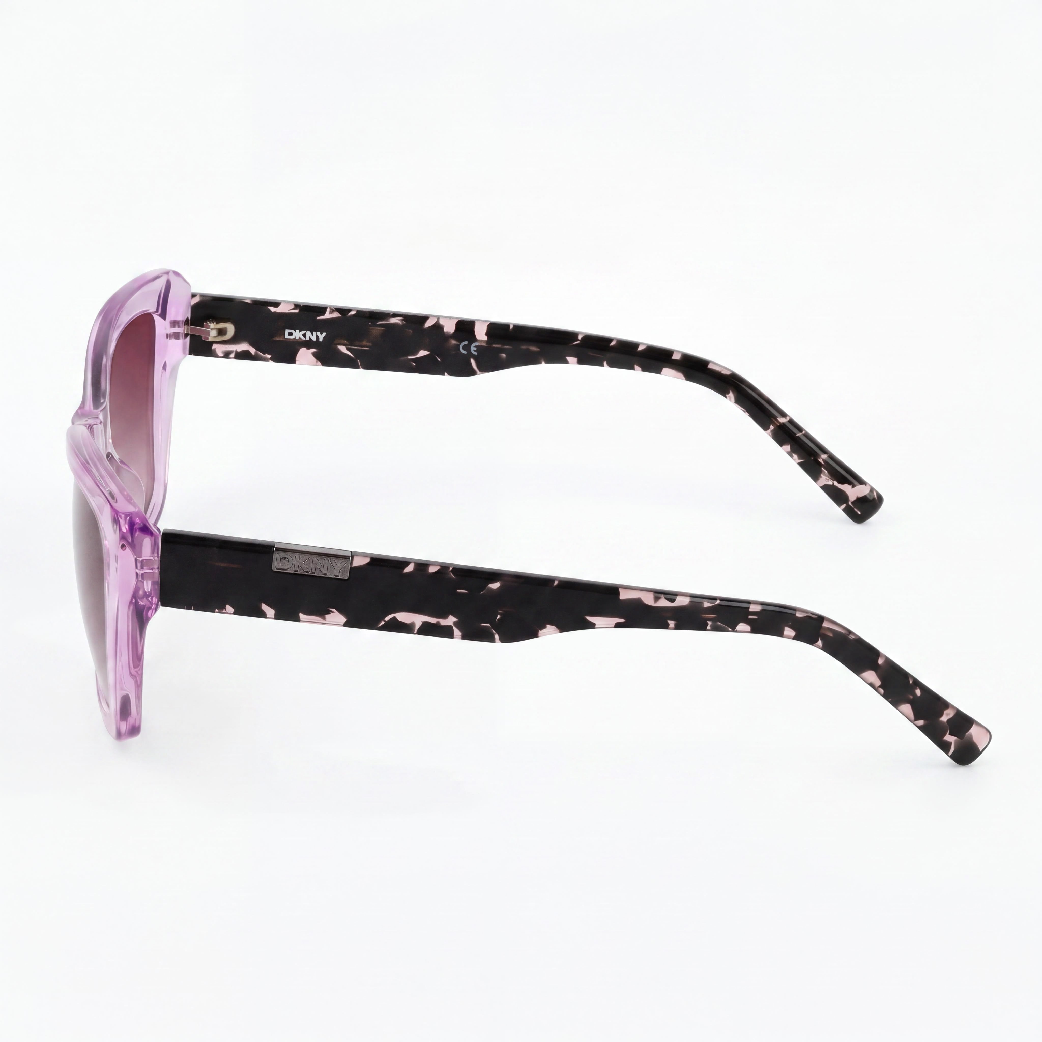 DKNY Men's DK554S Modern Crystal Lilac Acetate Sunglasses, Double Gradient Red Non-Polarized Lenses, UV 400, 54mm, Photo 3