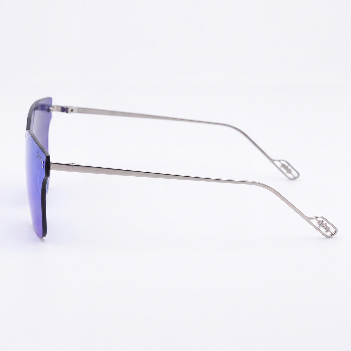 Gafas de sol para mujer DP69 con montura compuesta en color azul cielo y lentes compuestas transparentes no polarizadas, 60 mm de ancho de lente, Photo 3