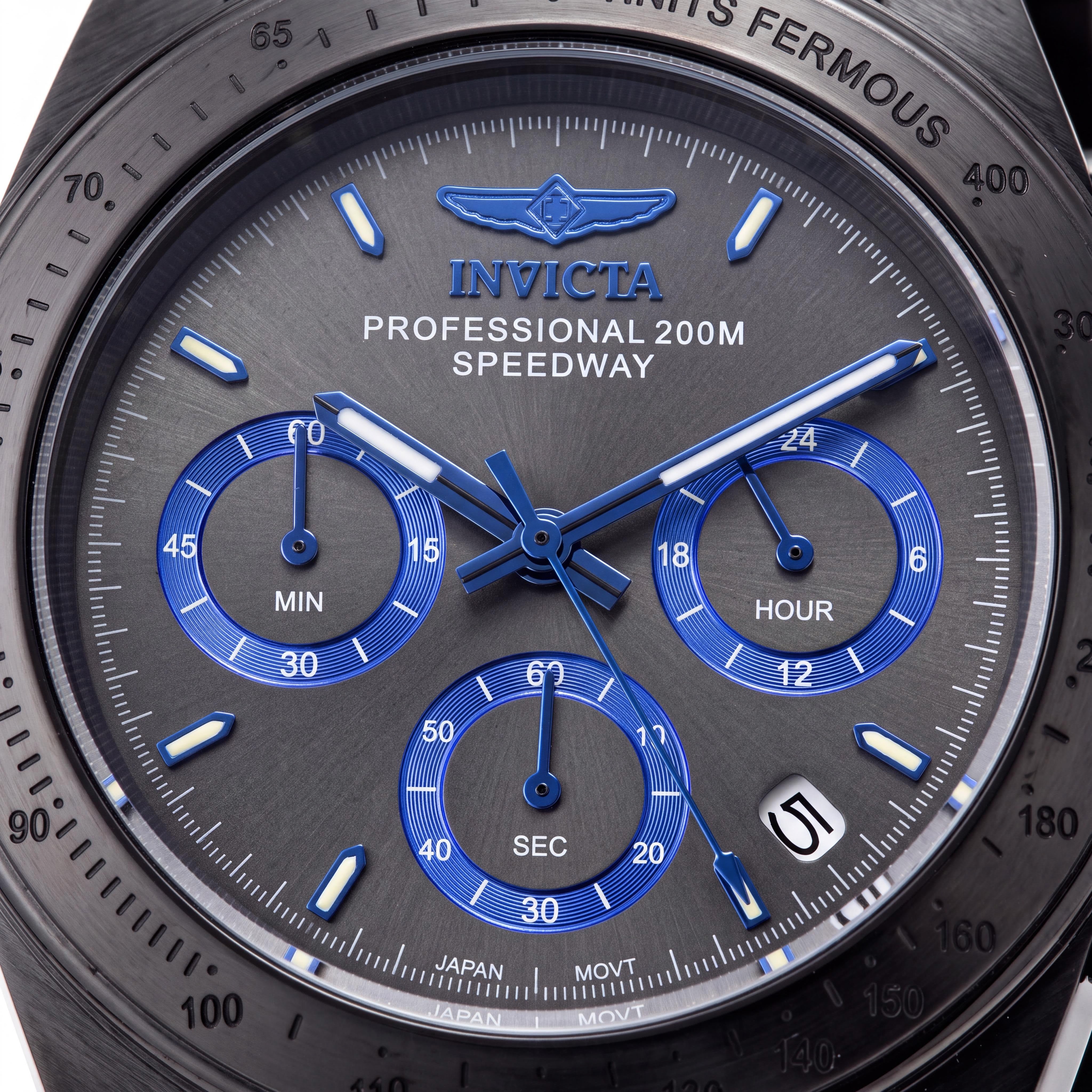 Reloj Invicta de Pulsera Cronógrafo para Hombre, Acero Inoxidable con Baño de Iones Negro, Cuarzo, Resistente al Agua 200m, 40mm, Photo 2