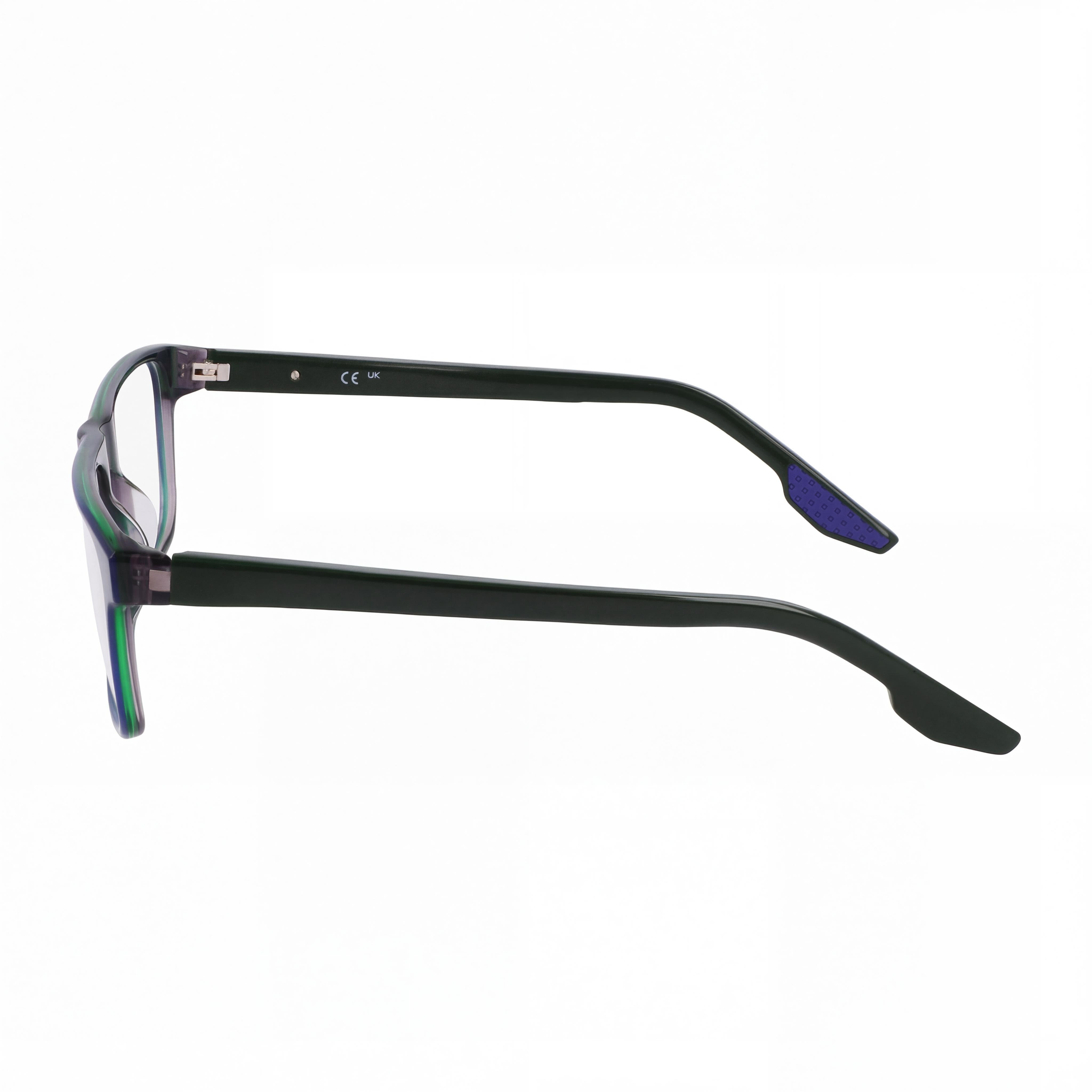 Gafas Nike 7161 para hombre, armazón de acetato trilaminado azul marino, lentes de policarbonato no polarizadas, 54 mm, Photo 2