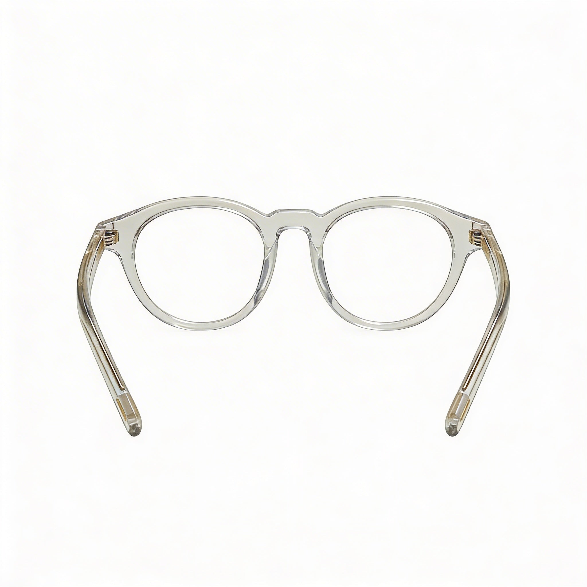 Tom Ford FT5931-D-B Gafas de Hombre de Montura Redonda Completa de Plástico Transparente con Lentes Transparentes con Bloqueo de Luz Azul 49mm, Photo 3