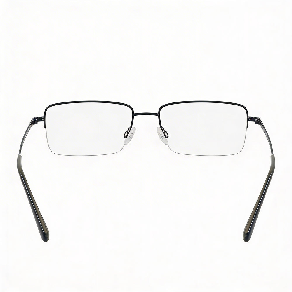 Flexon H6073 Men's Optical Glasses with Satin Navy Frame and Multicoloured Composite Lenses, Size 2-18-150