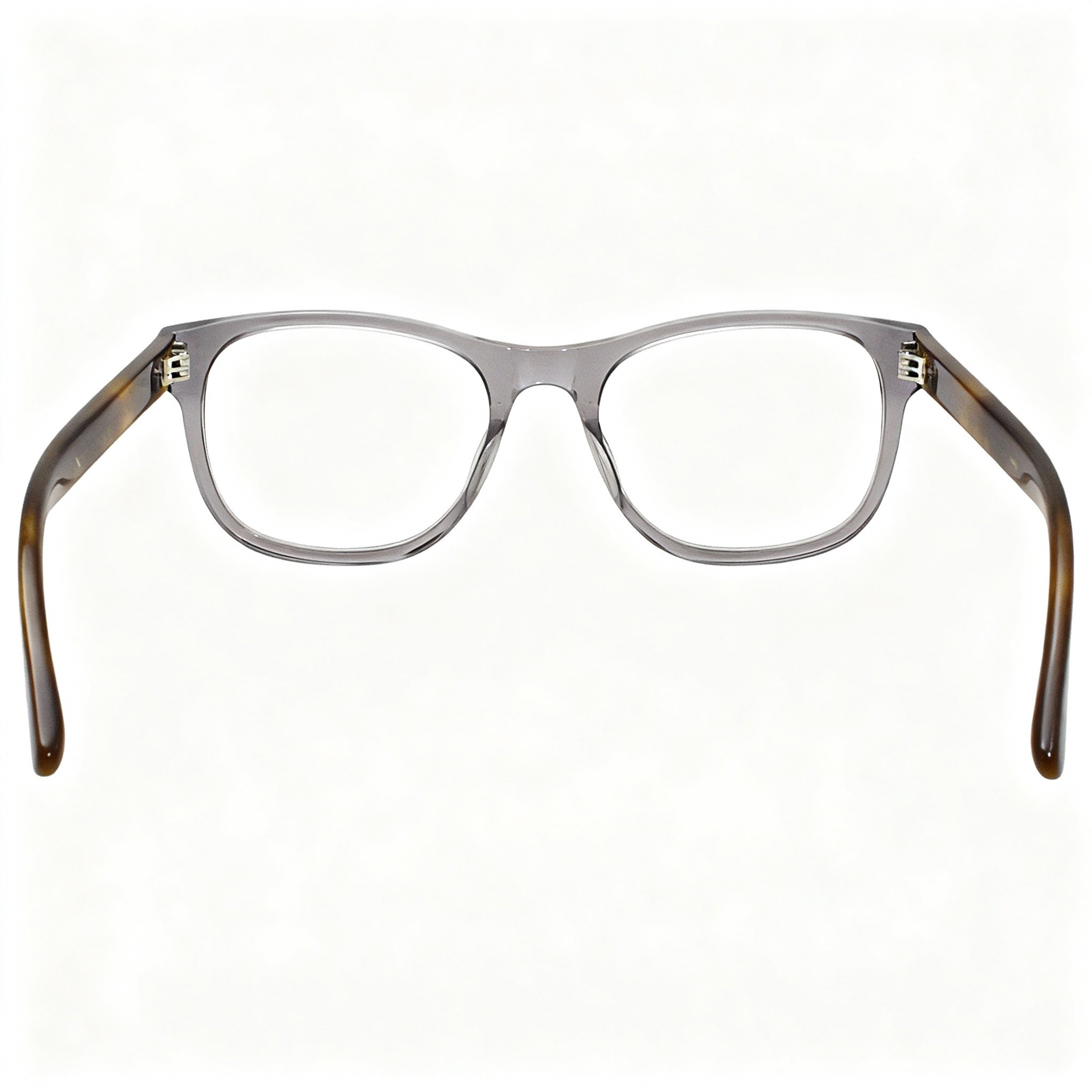 Gucci GG0004ON Men's Acetate Rectangular Eyeglasses, Clear Lenses, Transparent Grey 53-19-145, Photo 3