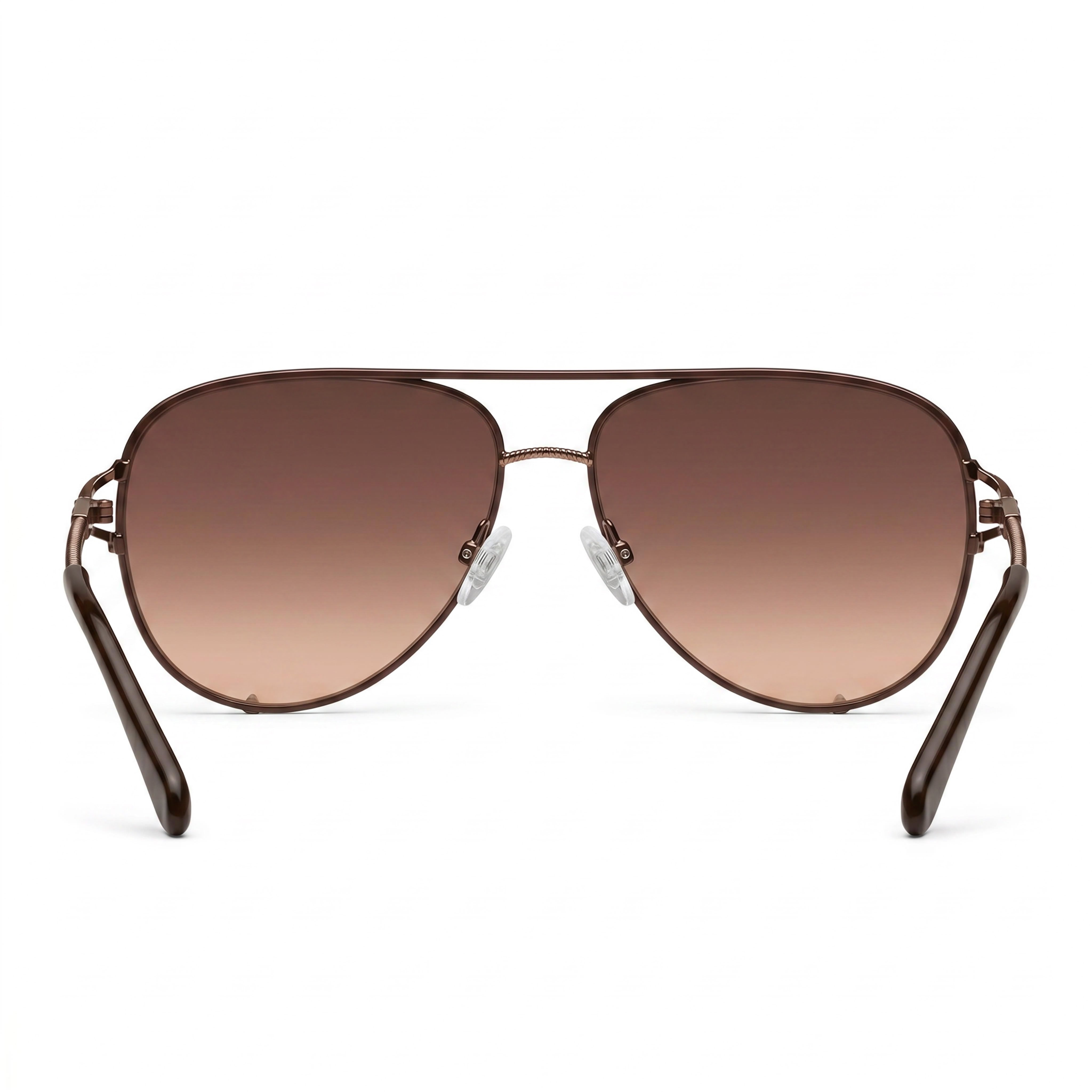 Gafas de sol para mujer QUAY AUSTRALIA High Key Twist, de plástico color marrón chocolate y ocre, sin polarizar, con protección UV, 51 mm, Photo 4