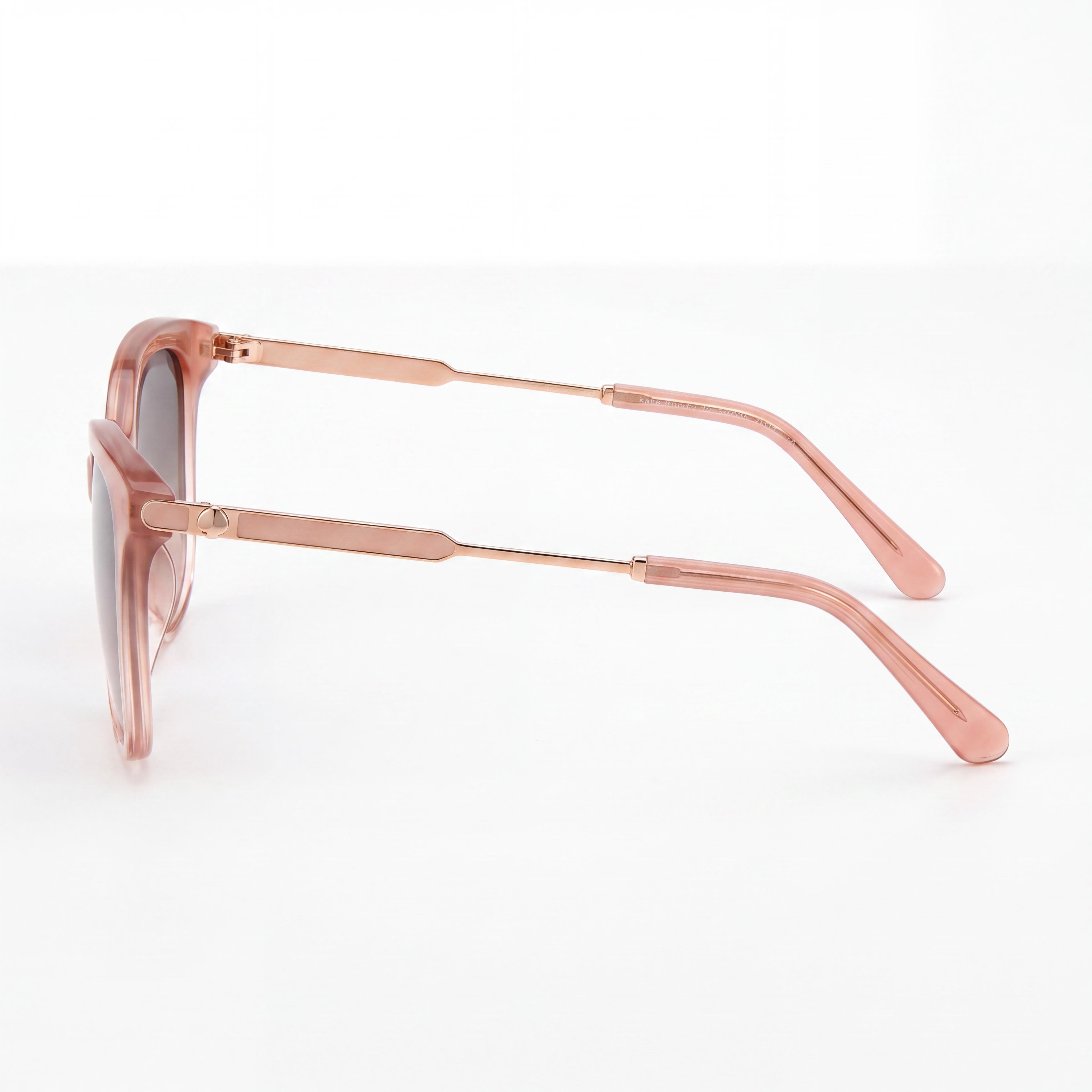 kate spade new york Dalila/S Gafas de sol cuadradas para mujer, montura de plástico rosa, lentes grises degradadas a rosa, protección UV, 54 mm, Photo 3