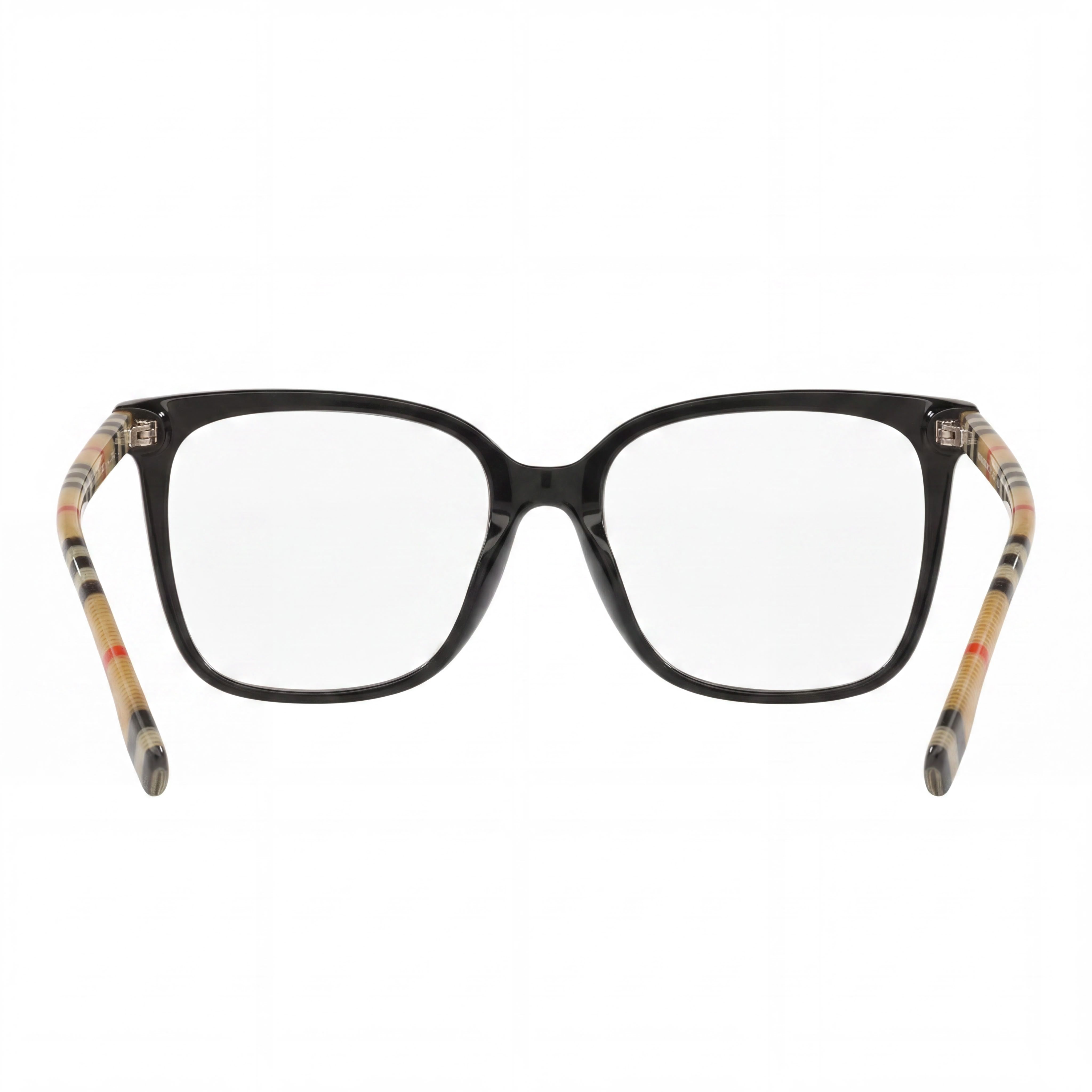 BURBERRY Be 2367 Gafas para mujer con montura de acetato negro brillante y lentes de demostración de policarbonato de 54 mm, Photo 3