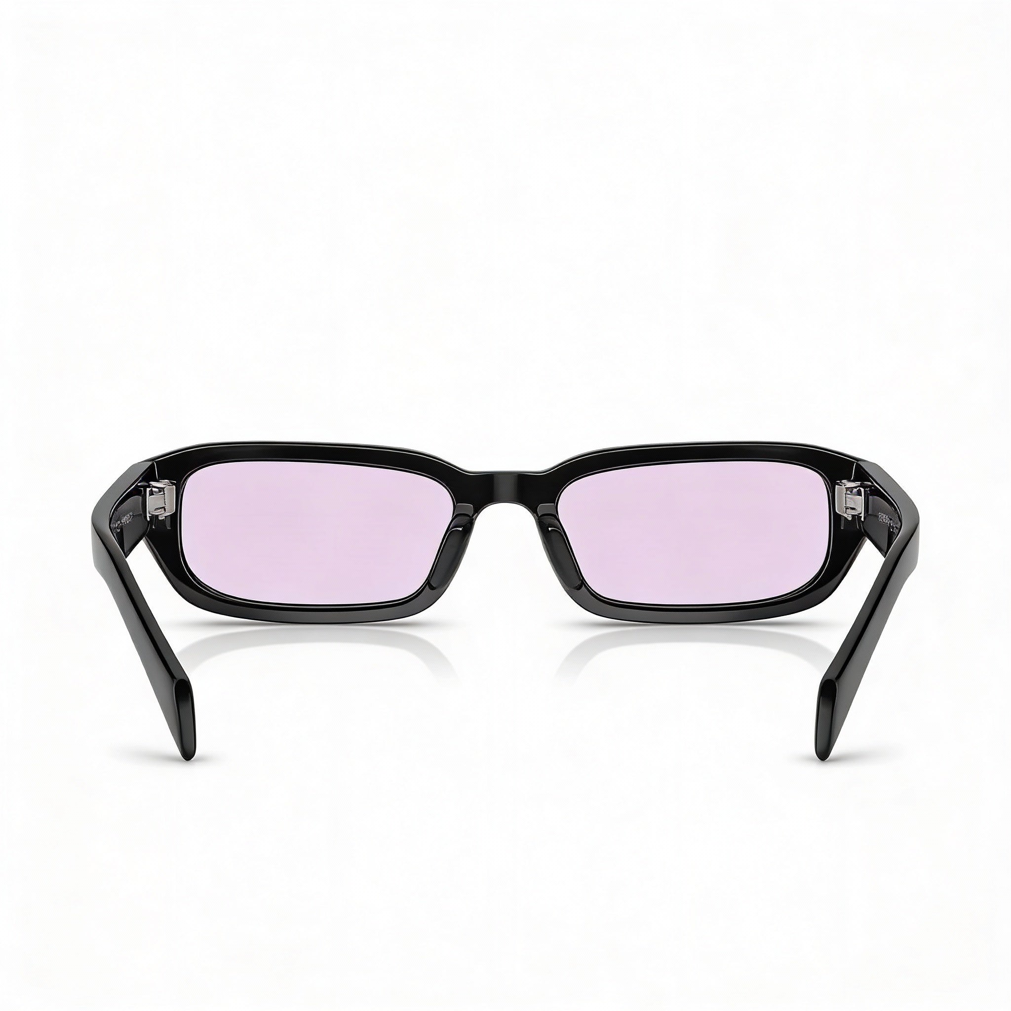 Prada Modern Women's Polarized Sunglasses with Aluminium Frame, Black Violet Color, 54mm Lens Width, Photo 4