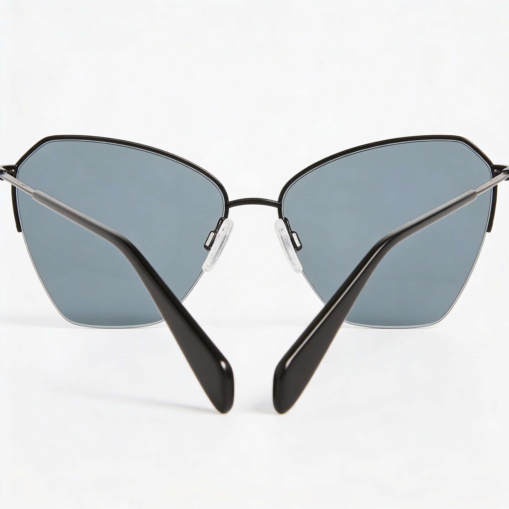 Gafas de sol Wayfarers de acero inoxidable gris mate para mujer, no polarizadas, de 58 mm, de Rag & Bone, Photo 3