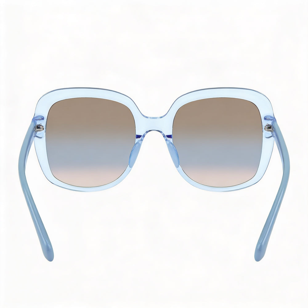 Kate Spade New York Wenona/G/S - Gafas de sol cuadradas con protección UV, sin polarizar, con degradado azul y marrón, para mujer, 56 mm
