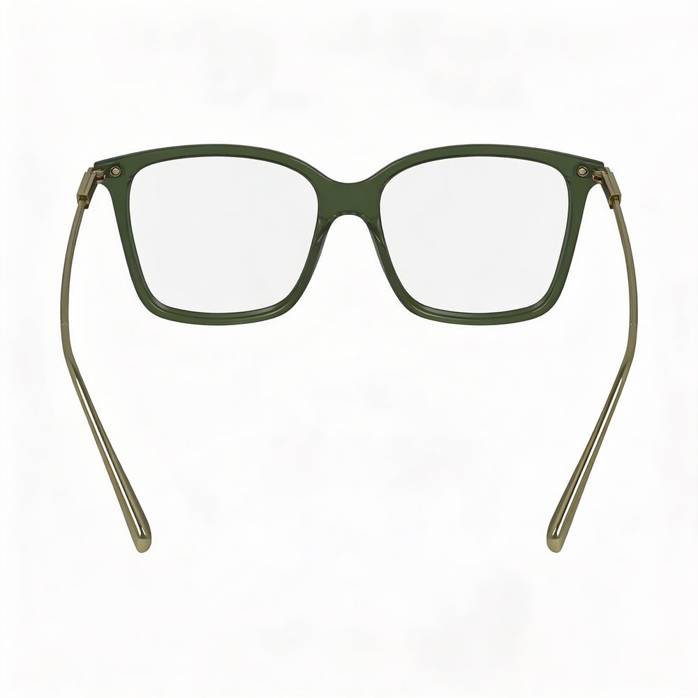 Montura de Gafas Salvatore Ferragamo Sf2992 para Hombre de Acetato Transparente Caqui 53mm