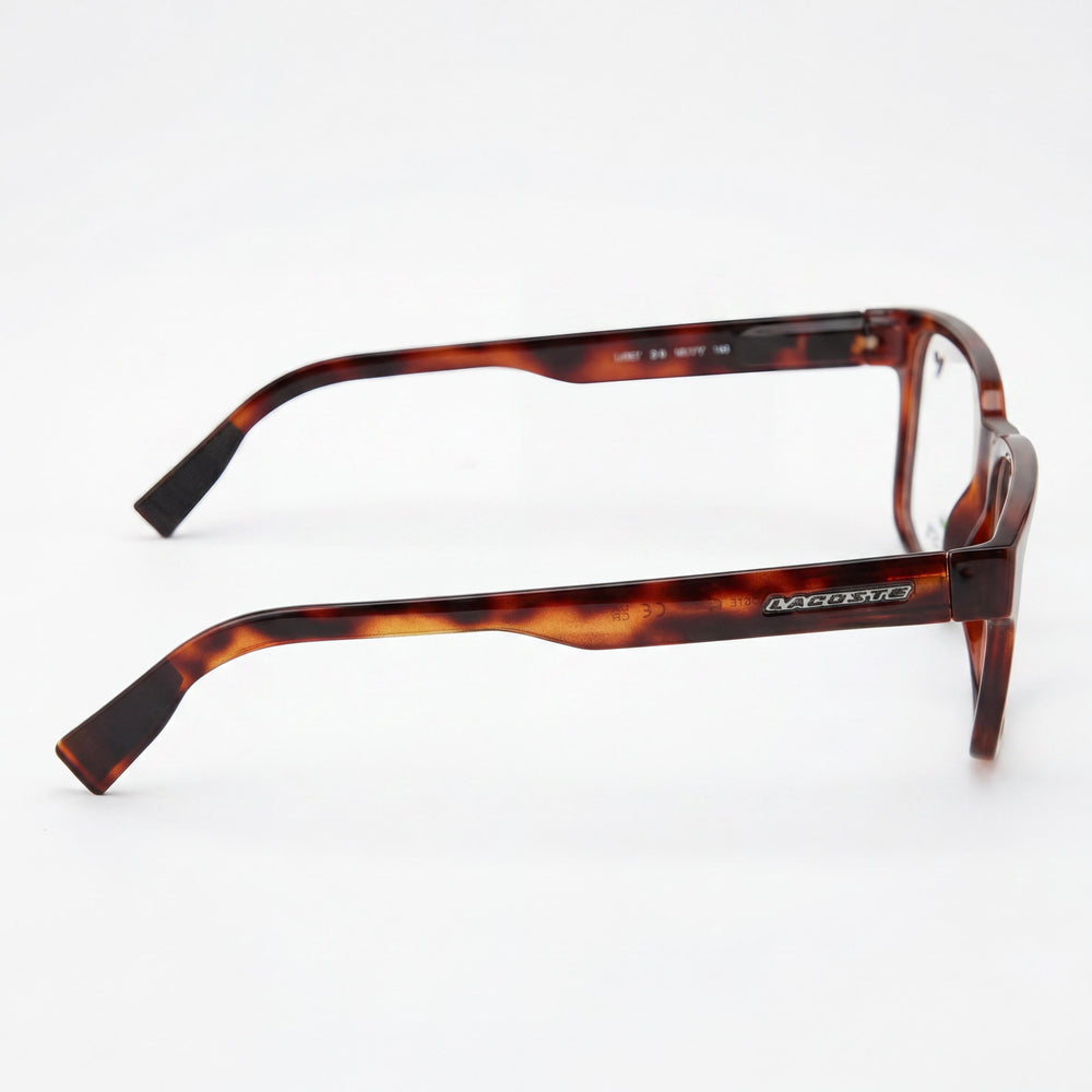 Lacoste L2927 Men's Havana INJECTED Rectangular Non-Polarised Eyeglasses 56mm