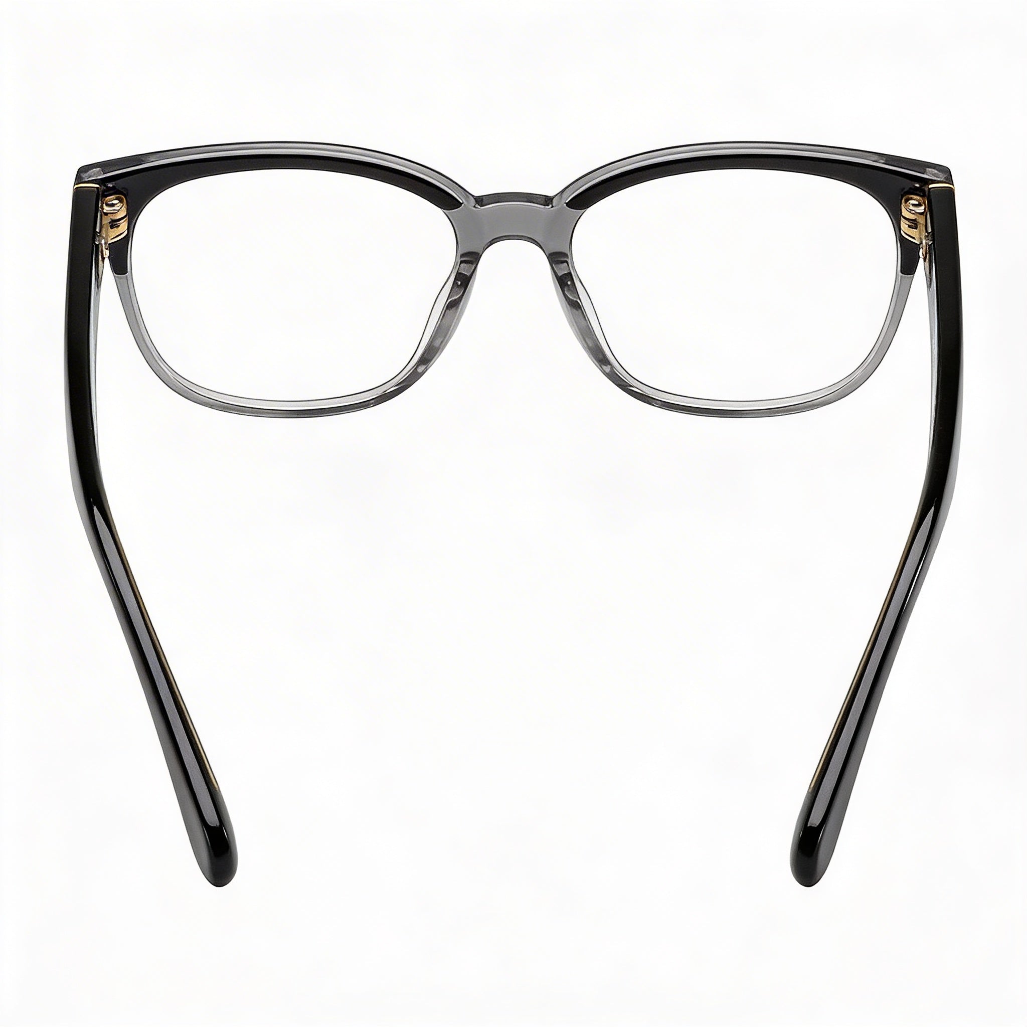 kate spade new york Carolanne Acetate Frame Eyeglasses Black Gray with Clear Lenses 51mm, Photo 3