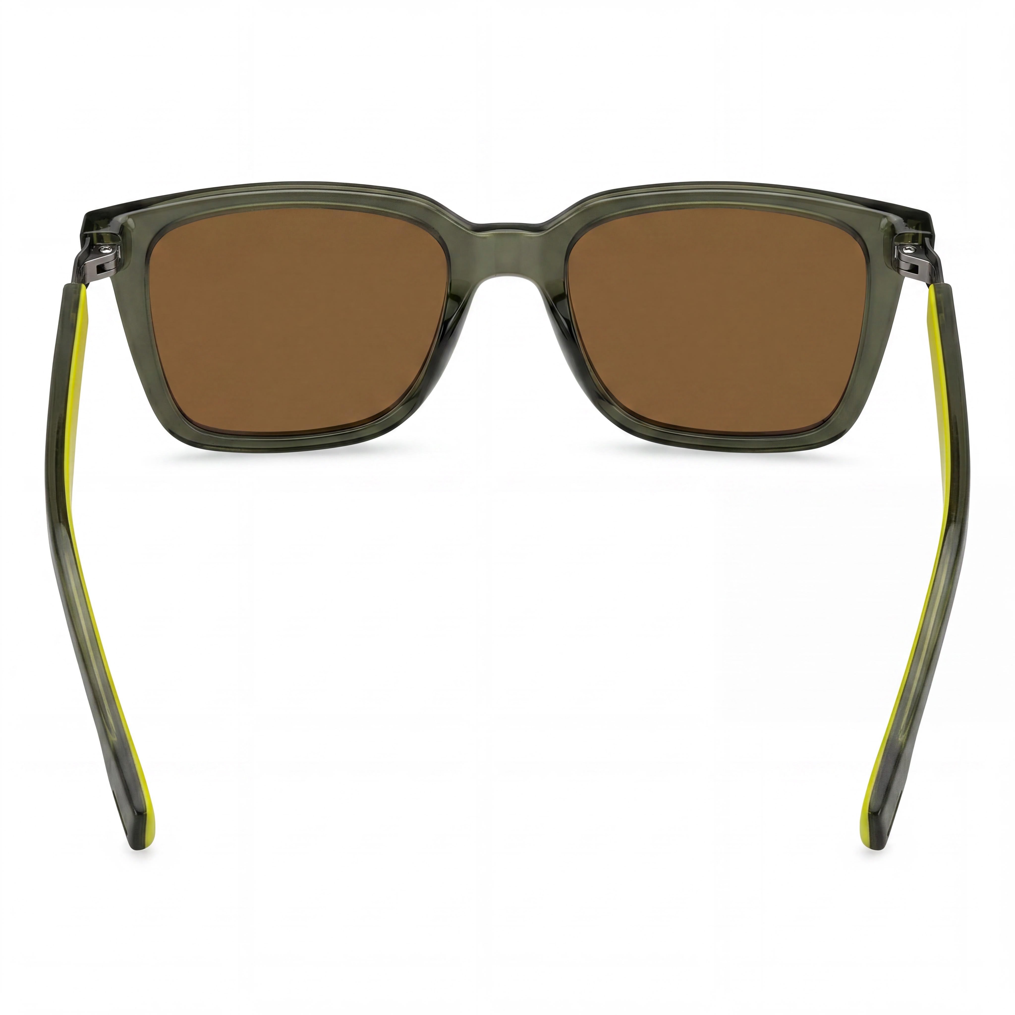 Gafas de sol polarizadas UV para hombre Hugo Boss de nailon, color verde, amarillo, marrón, 53 mm, Photo 4