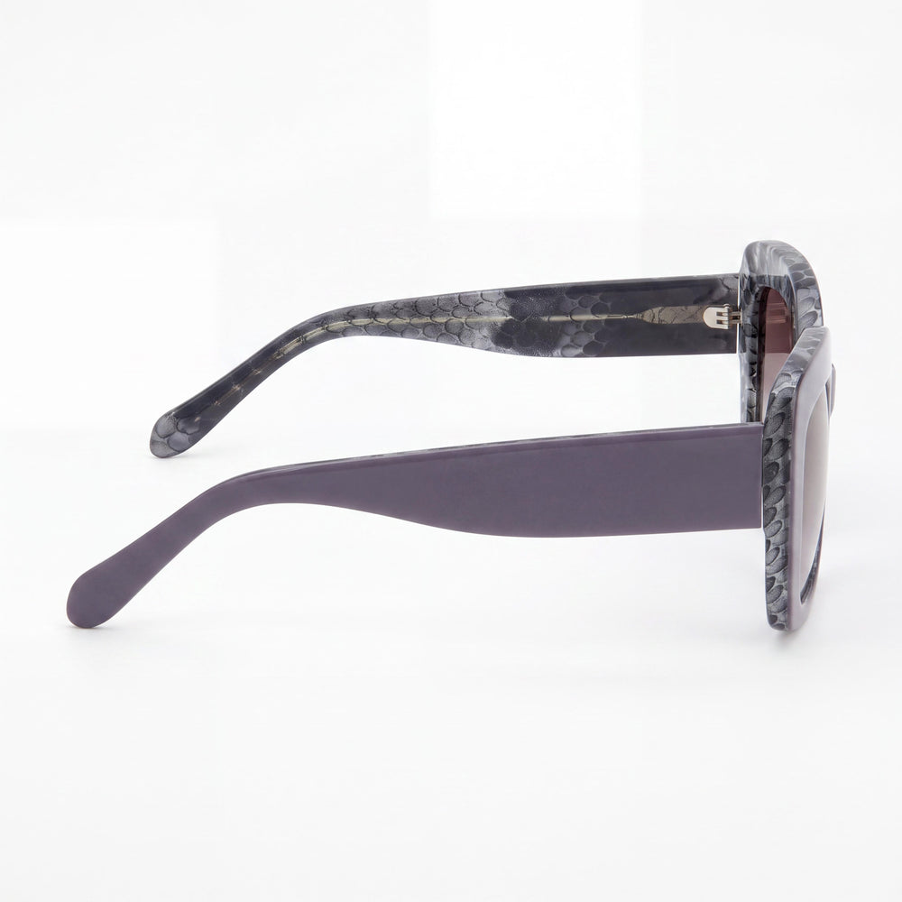 Gafas de Sol Rectangulares Fossil Fos 3158/S para Mujer, Color Malva/Marrón, Lentes Marrones Degradadas, Protección UV, 54mm