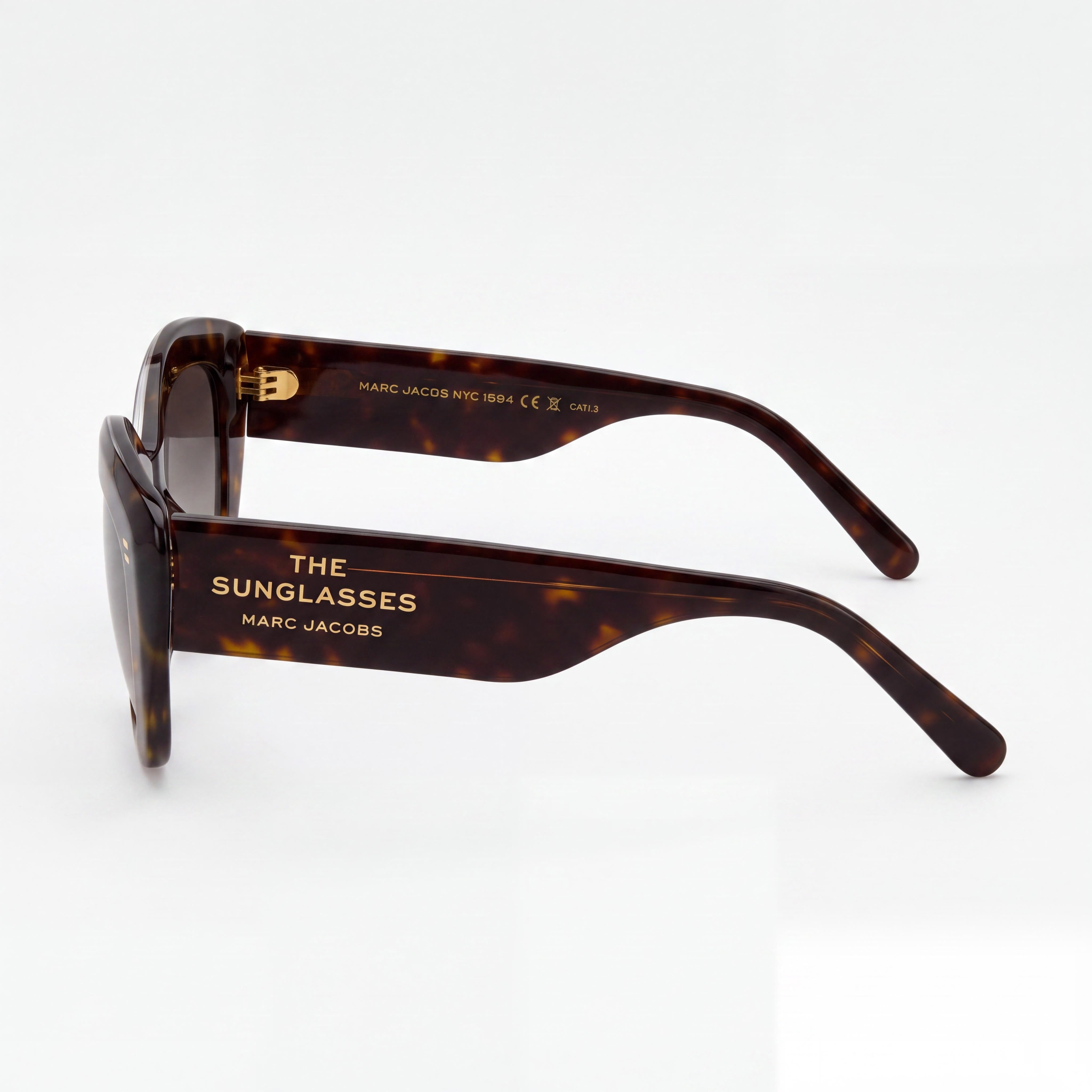 Marc Jacobs Classic Women's Crystal Havana Acrylic Frame Non-Polarized Sunglasses with 100% UVA & UVB Protection 18mm Bridge 145mm Temple, Photo 3