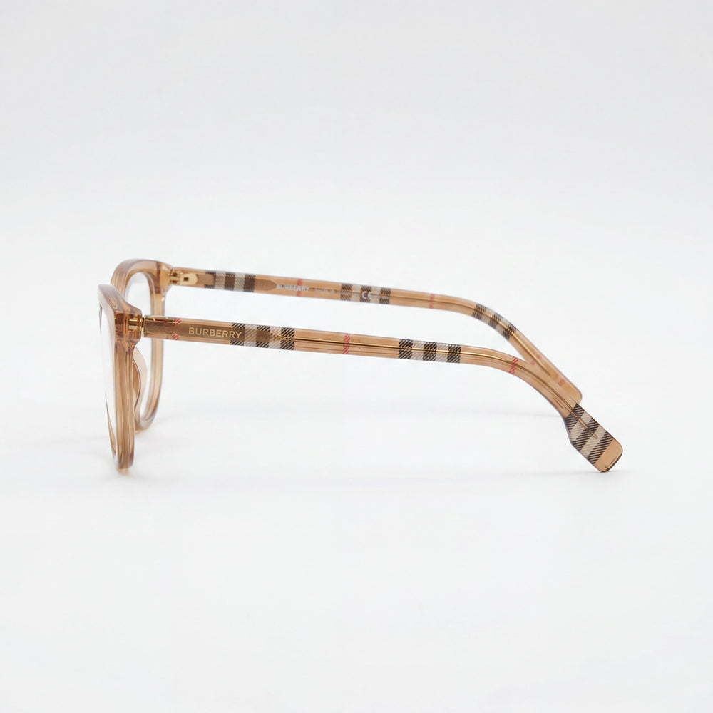 BURBERRY Classic Women's Eyeglasses, made with an Acetate frame, presented in Beige color, 54mm Lens Width