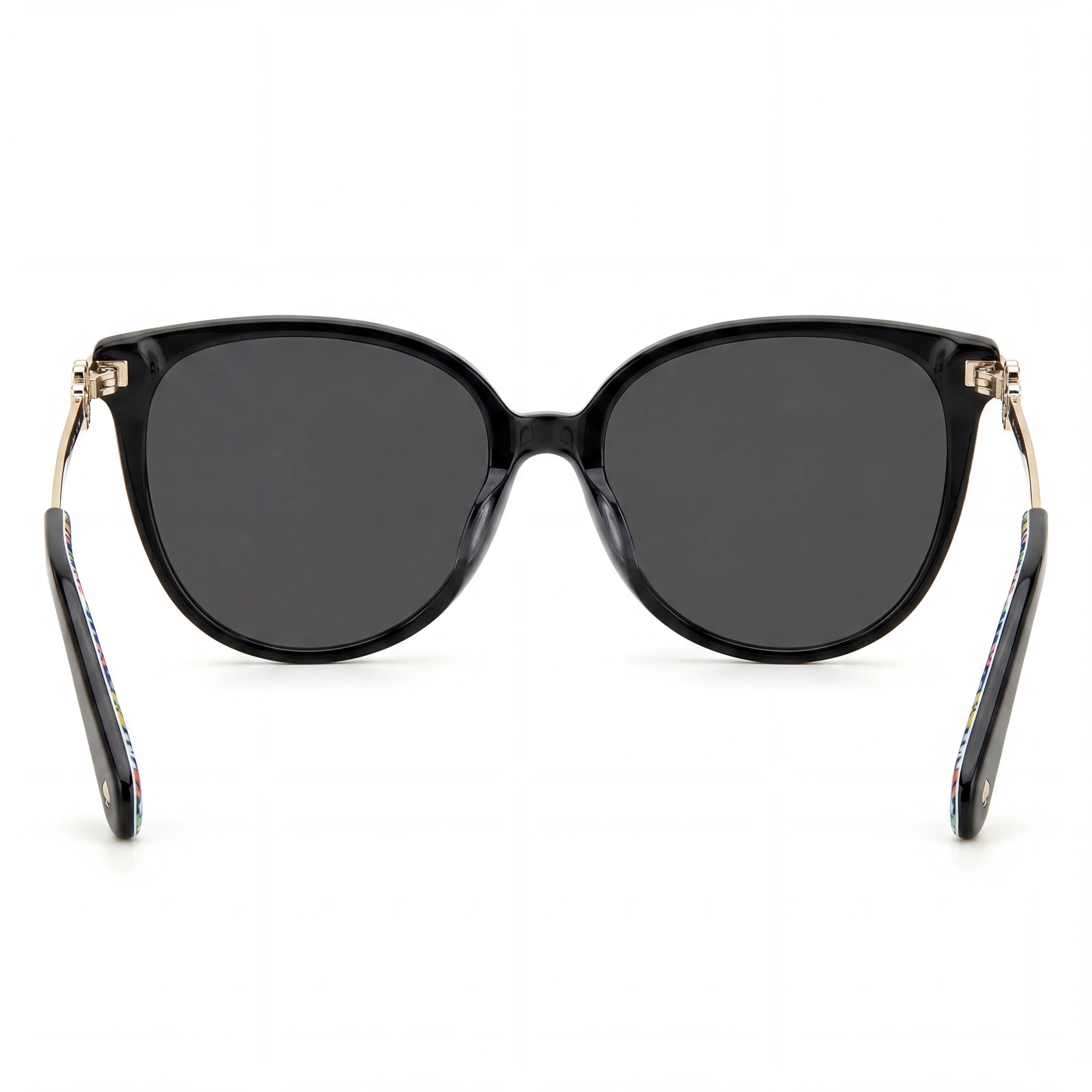kate spade new york Gafas de sol de plástico negras y grises clásicas de moda para mujer, protección UV, no polarizadas 60.3-17-140, Photo 3