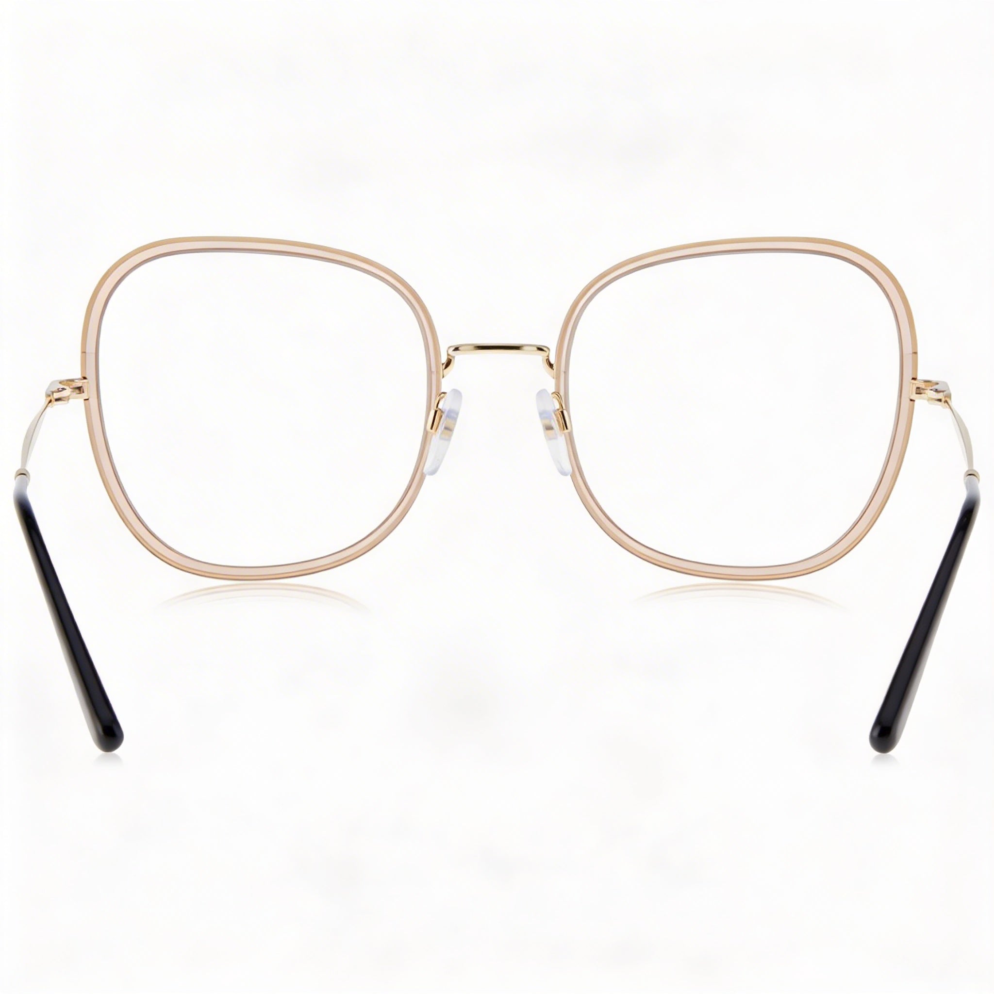 Marc Jacobs Modern Eyewear for Women, Beige Gold Alloy Steel Frame, Polycarbonate Lenses 53mm, Photo 4