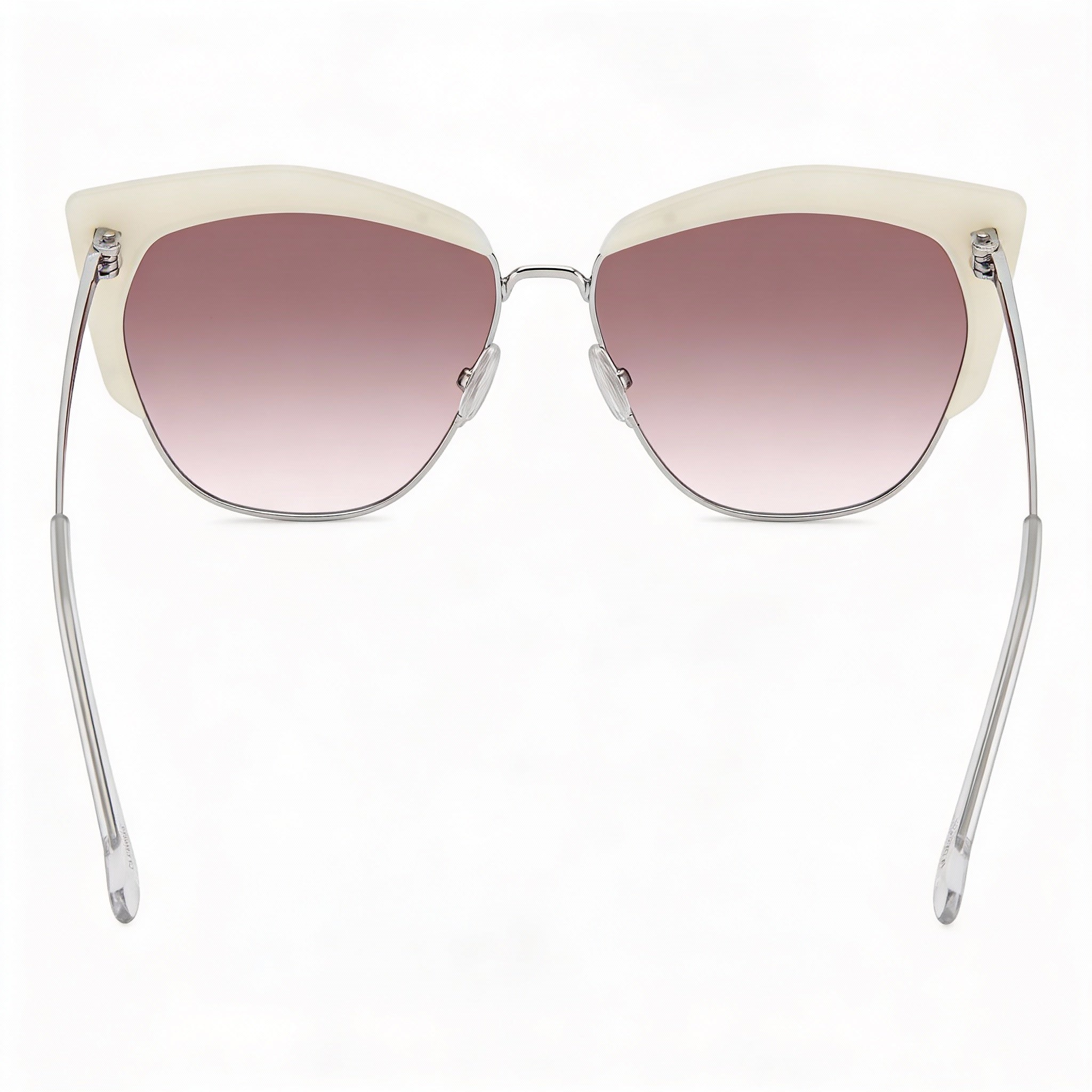 Isabel Marant Casual Women's Mother of Pearl White Metal Frame Sunglasses with Pink Doubleshade Lenses 58mm, Photo 4