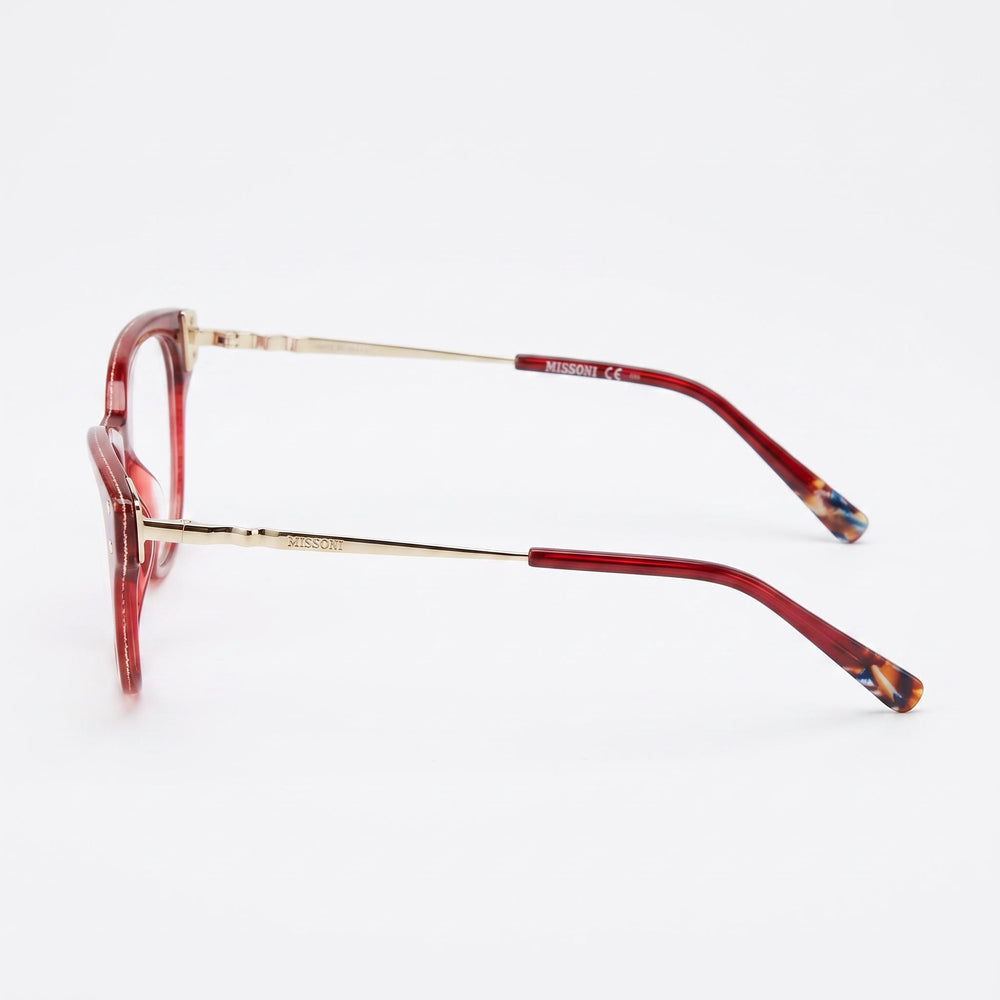 M Missoni Modern Unisex Eyewear crafted with Polyamide Frame and Polycarbonate Lenses in Burgundy, 52mm