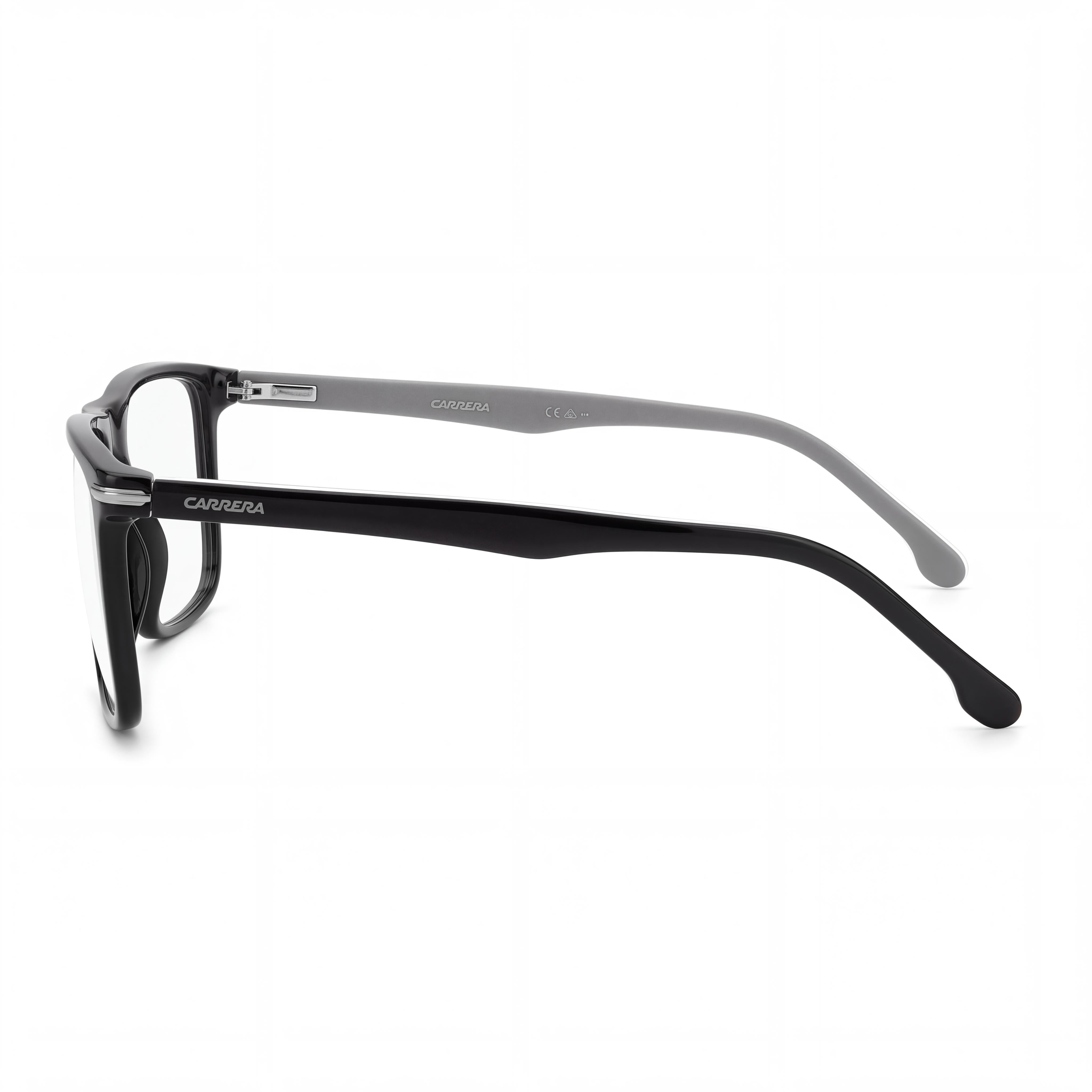 Gafas de sol Carrera 319 para mujer con montura de acetato negro y lentes de plástico no polarizadas negras de 56 mm, Photo 2