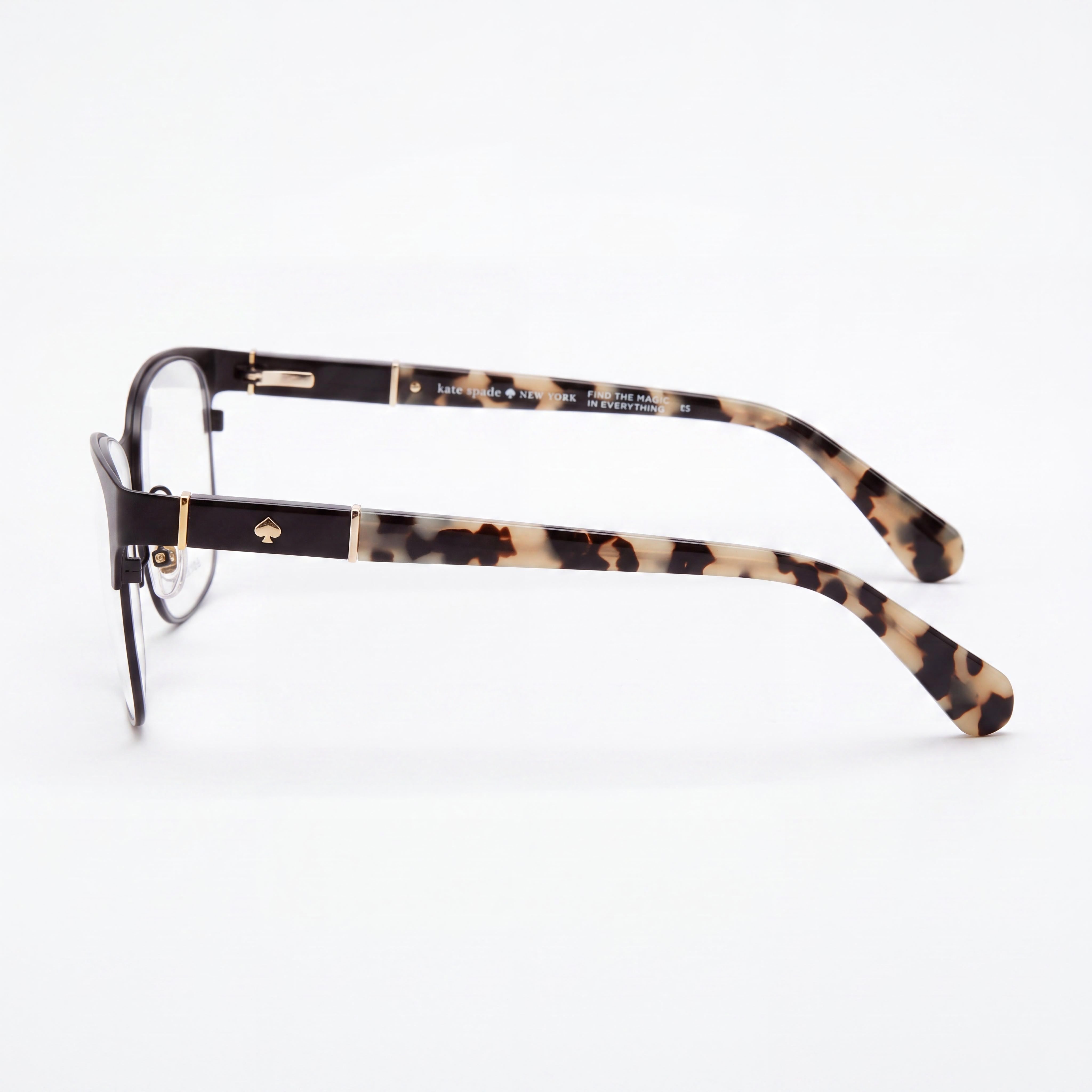 kate spade new york Benedetta Women's Metal Optical Eyewear Frames with Non- Lenses Matte Black 51-16-140mm, Photo 2